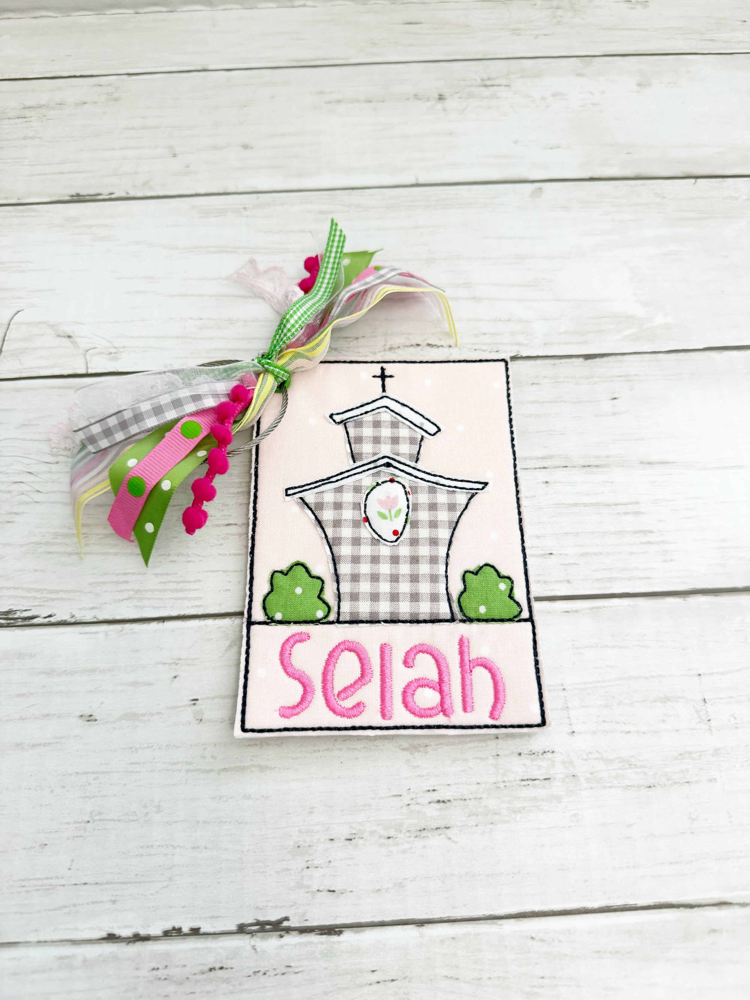 Bag Tag - Church Personalized Name tag for Book bags, totes, Bogg bags etc.
