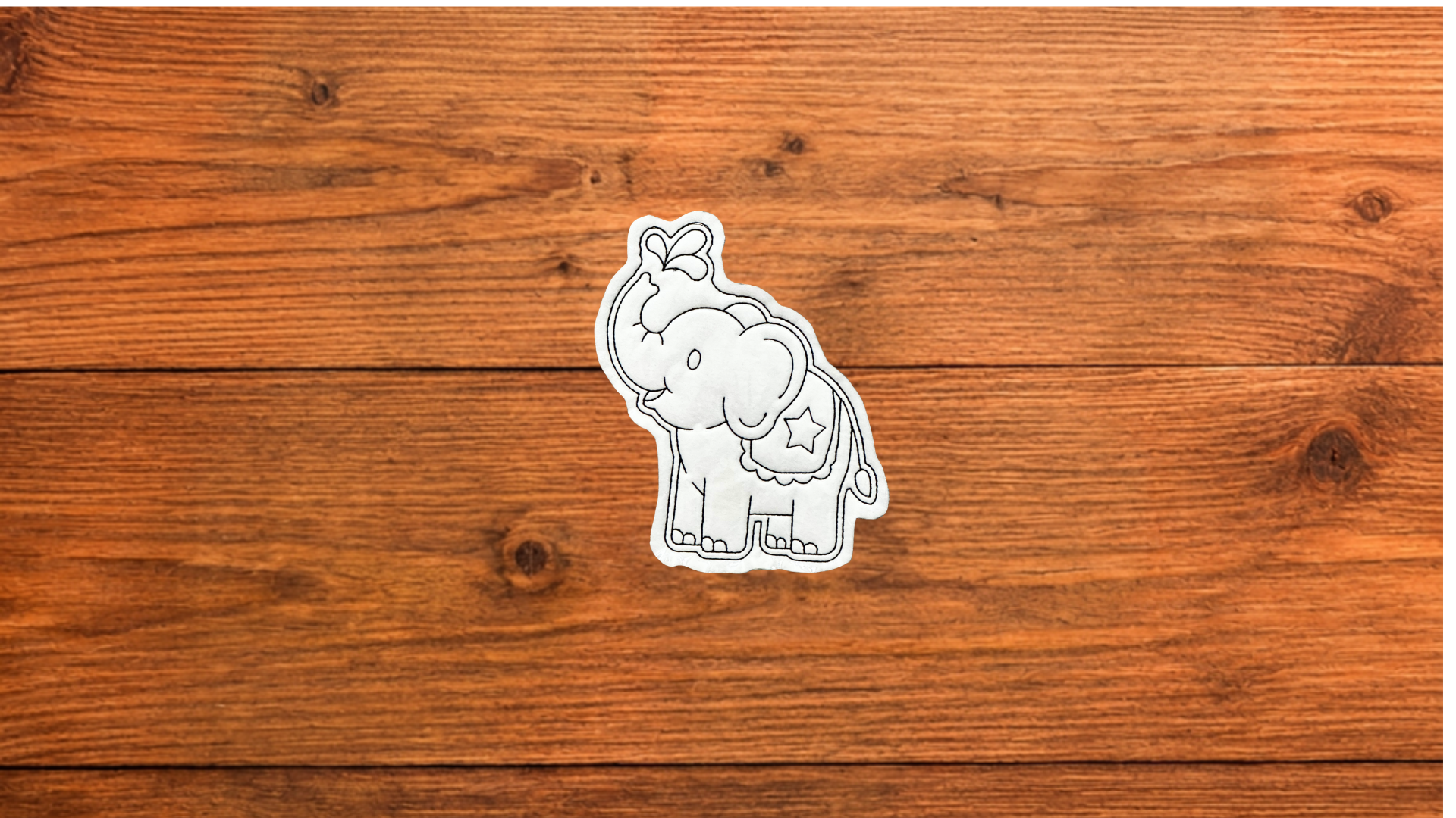 Elephant from the Circus Coloring Cuties reusable coloring activity set for kids (Copy)