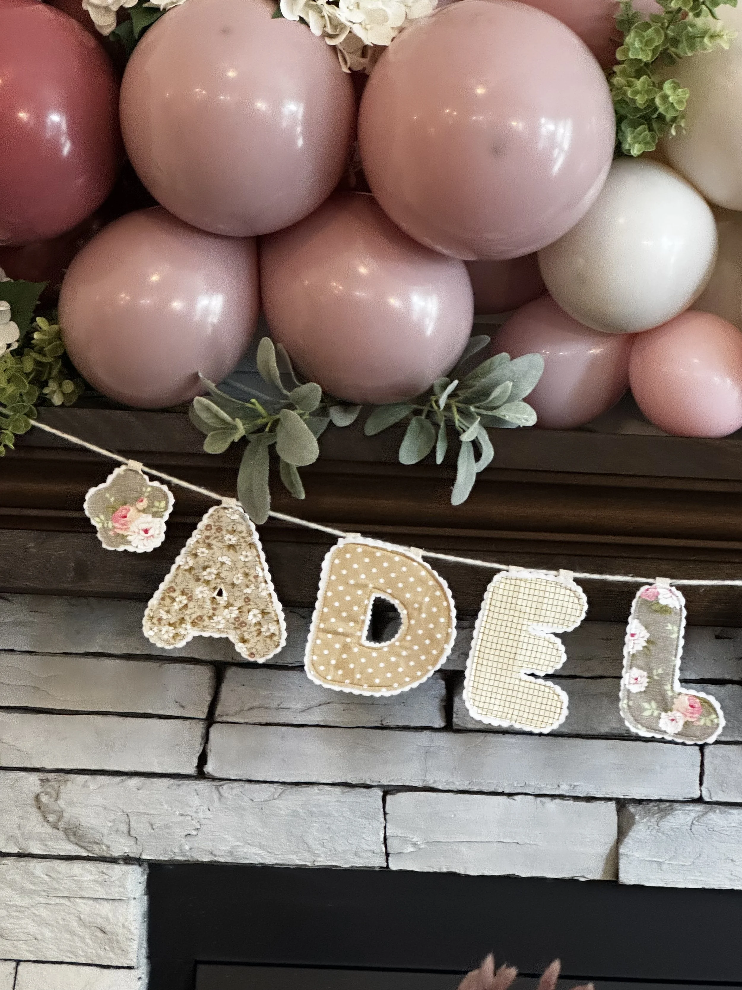 Personalized Fabric Letter Banner