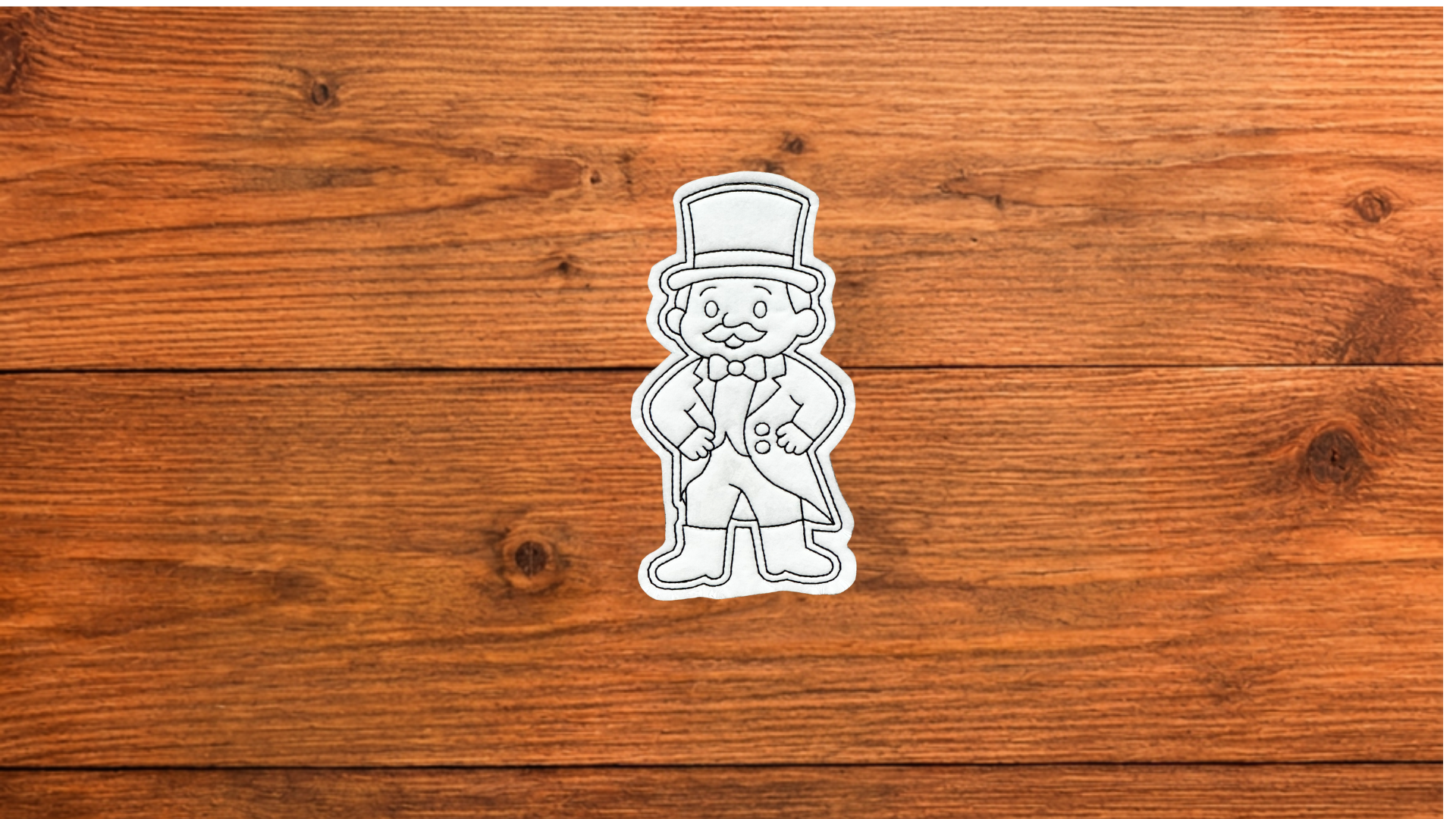 Ringmaster from the Circus Coloring Cuties reusable coloring activity set for kids (Copy)