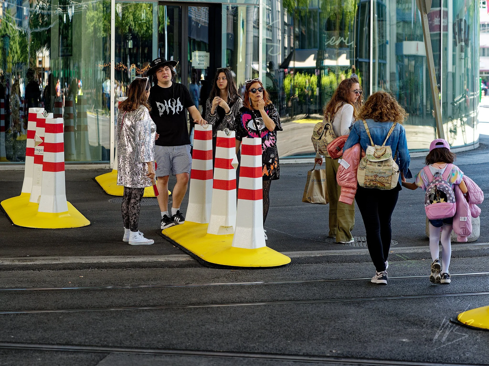EuroClub 2025 at MesseQuartier Basel, Switzerland, 10–17 May 2025. Eurovision fans gather outside Messe Basel ahead of the nightly EuroClub fan party, the official Eurovision Song Contest 2025 fan club event. Basel, Switzerland.