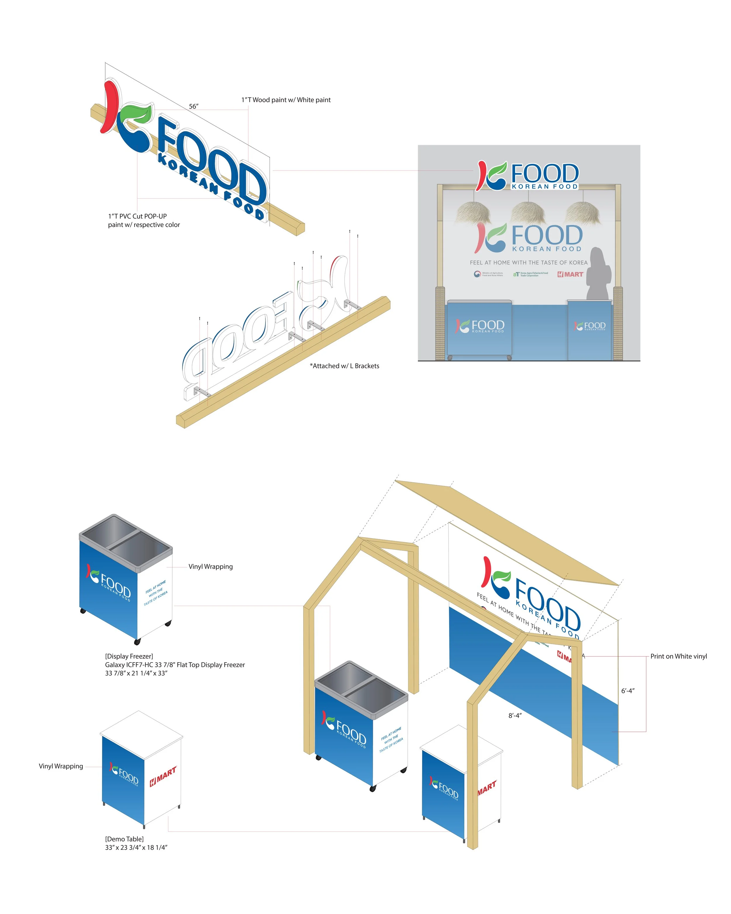 POP-UP Booth for K-Food campaign, 2021
