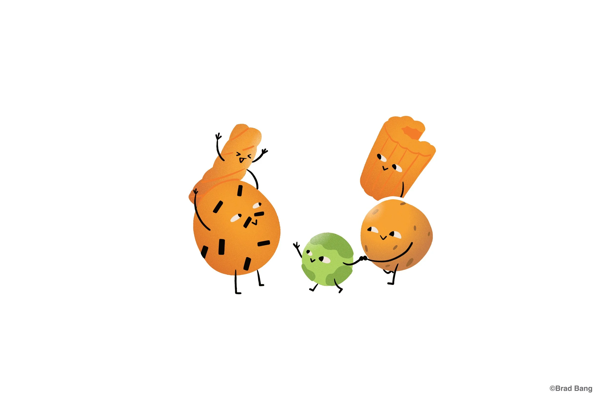 Illustration for K-town Mixed Nuts (Draft), 2022