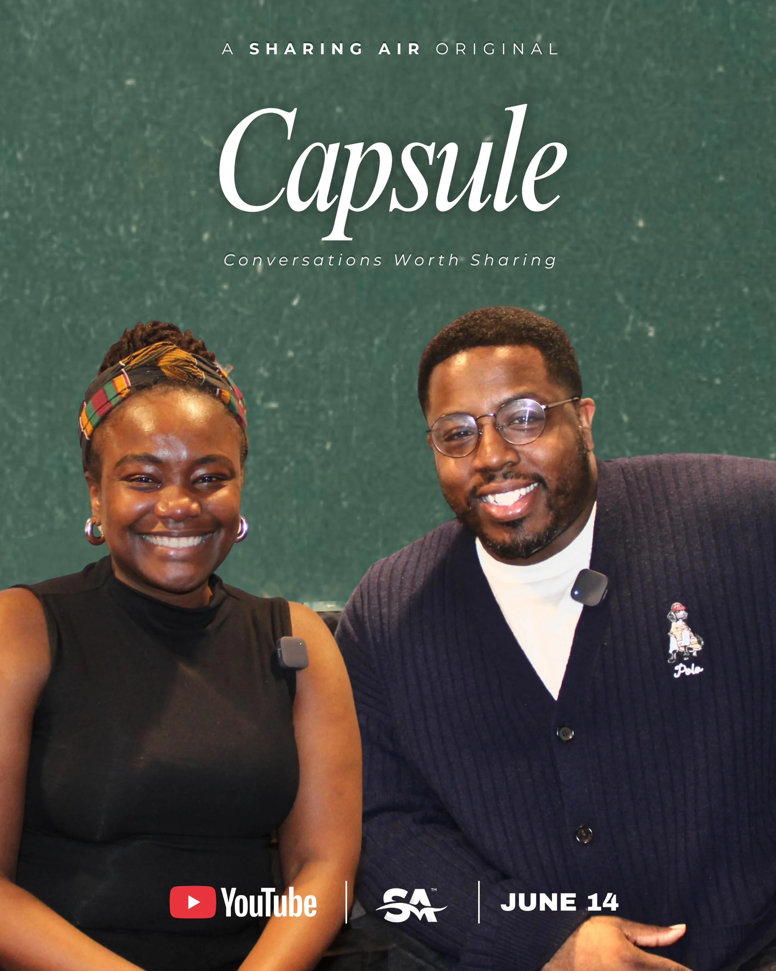 Episode 4 of CAPSULE is live.

A husband and wife who chose each other in college and never stopped. This one is about faith, commitment, and what love looks like when it&rsquo;s built to last.

Watch now. Link in @sharingair bio.

Created &amp; Exec