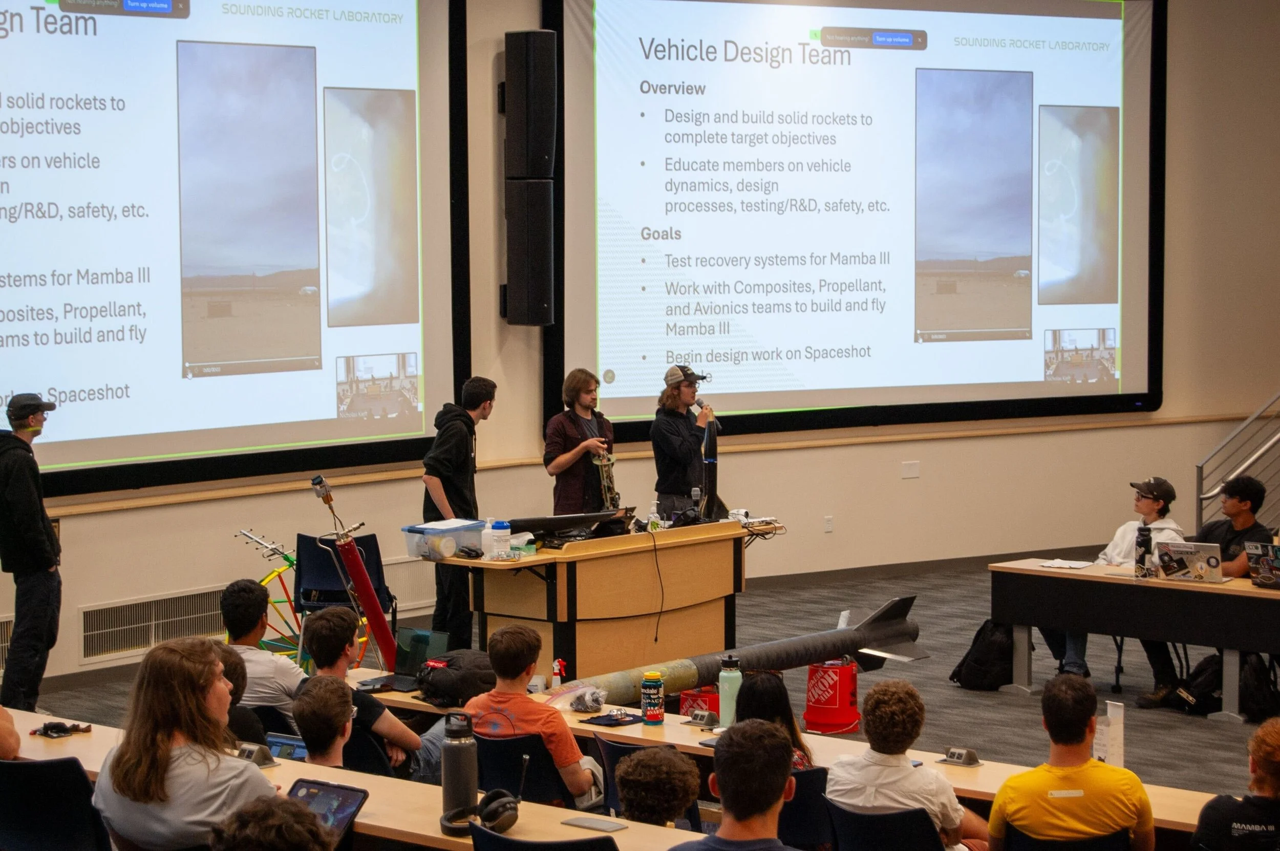 A presentation of the club for the semiannual interest meeting