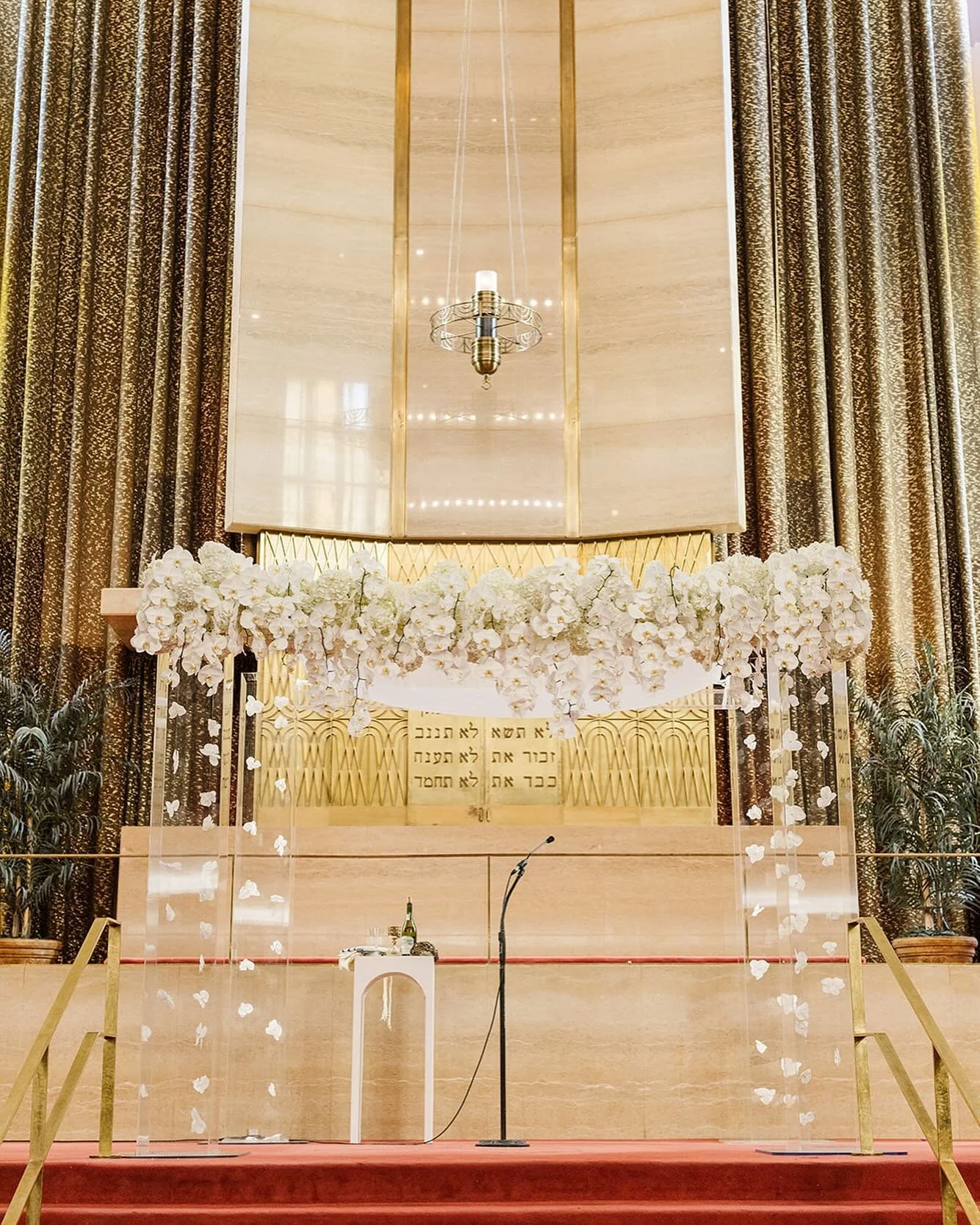 Let&rsquo;s talk about orchid chuppah goals 🤍 

@maya_floral_design 
@byounique_chuppahs 
@bethtzedeccongregation 
@apexkoshercatering 
@_rita_kravchuk_ 

#chuppah #weddingdecor #jewishwedding #chuppahinspiration #modernwedding #torontowedding #cere