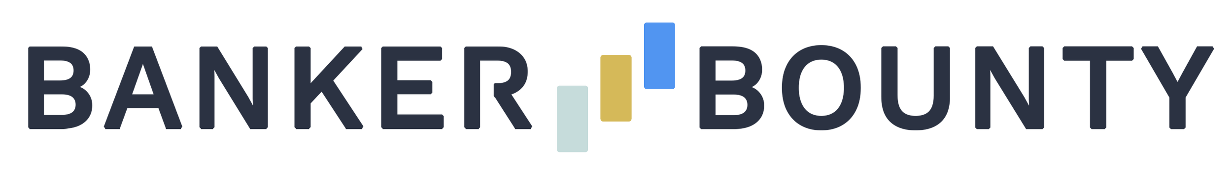 Logo of Banker Bounty with the words 'Banker' and 'Bounty' separated by vertical bars in different colors. employee engagement, lead tracking, employee incentive, incentive program