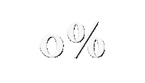 Percent sign with the number zero