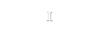 Black background with a white letter 'I' in the center.