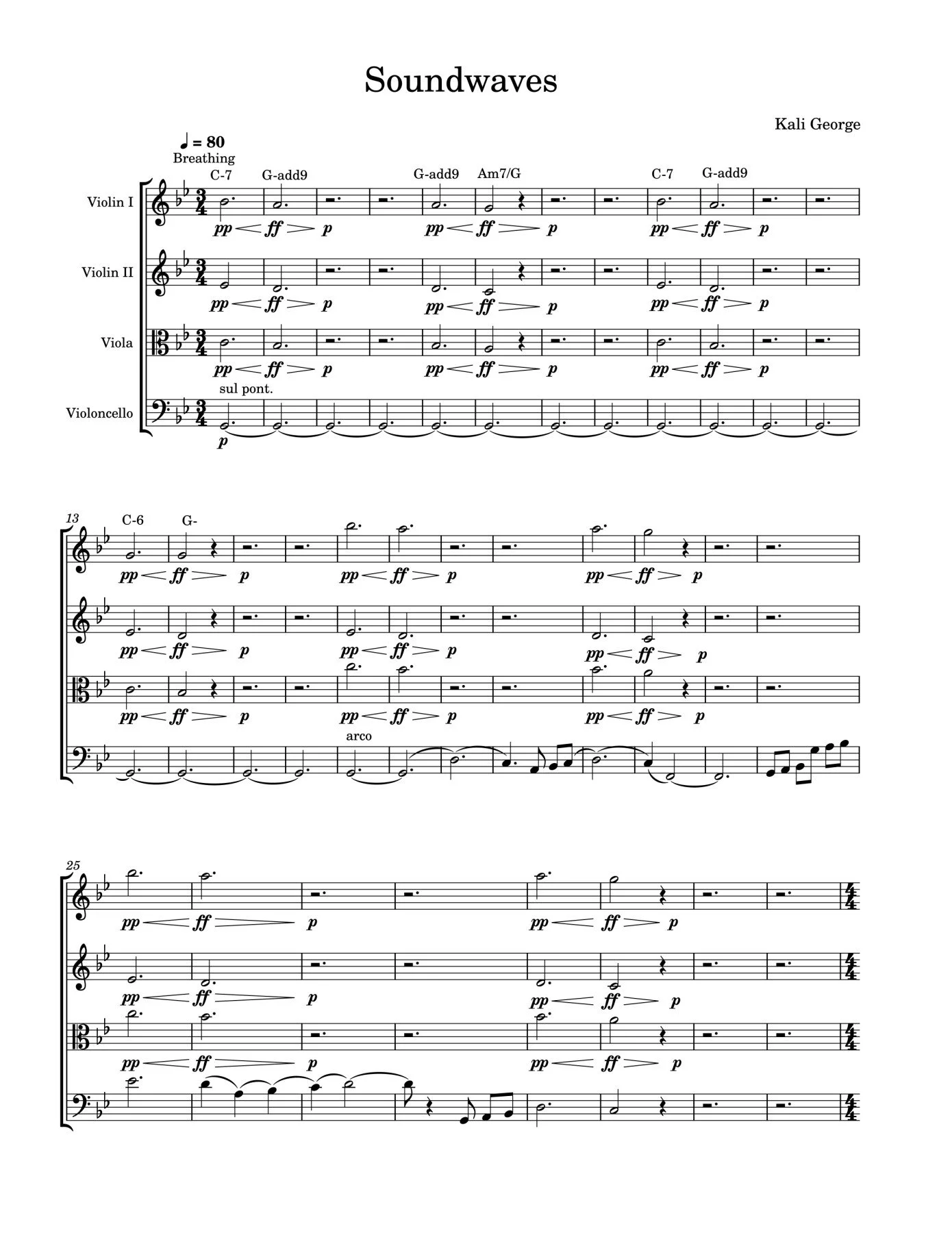 Soundwaves Master Score - Page 1