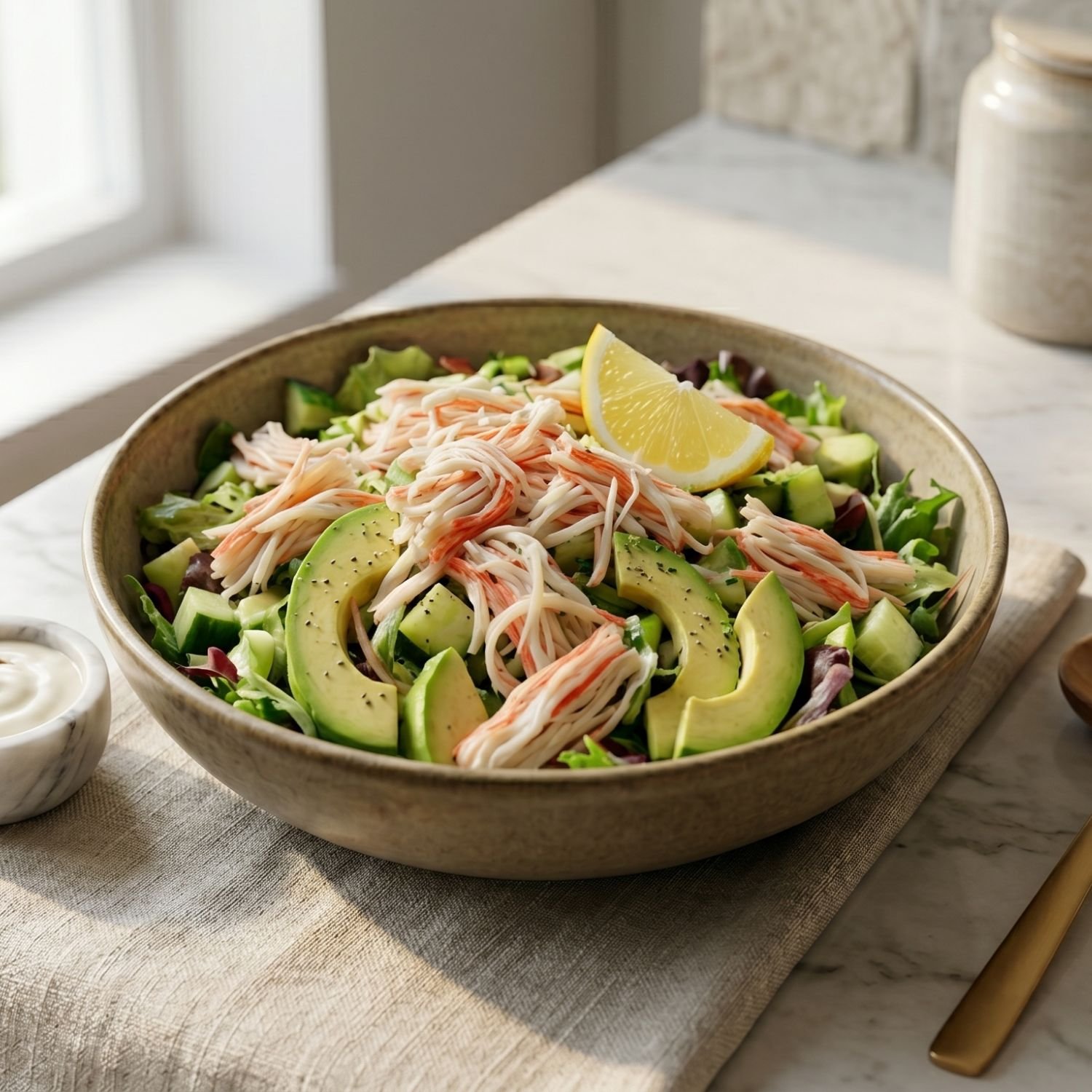 Ensalada de Palitos de Cangrejo (Surimi)