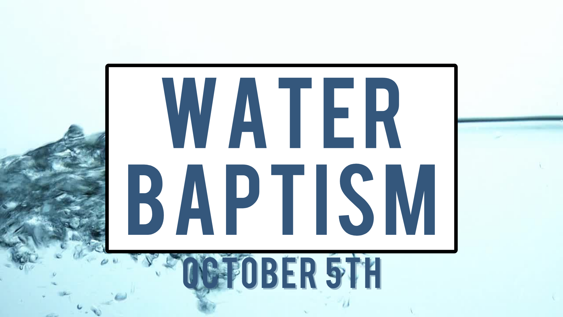 Baptism Sunday