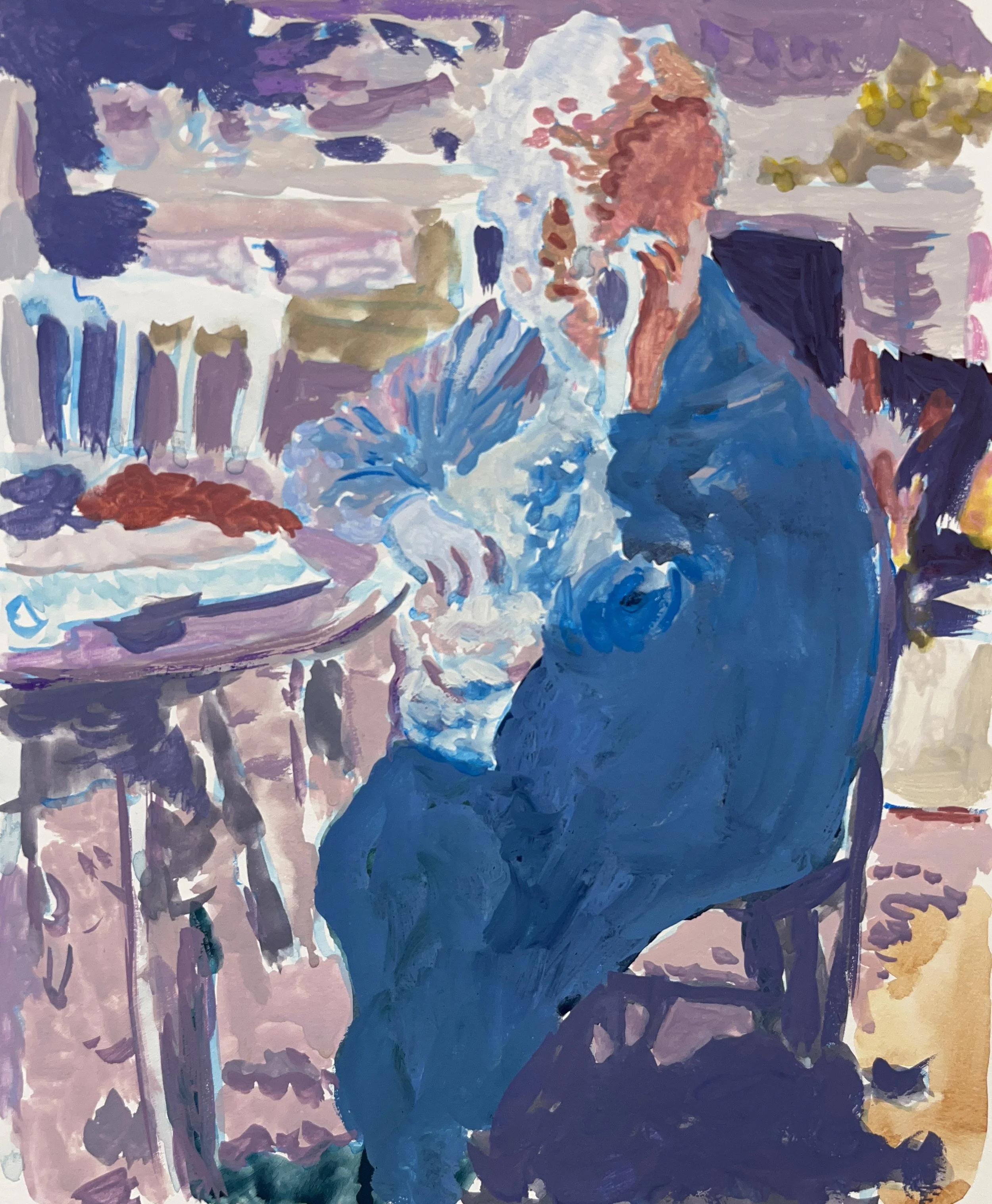 Early Morning | gouache on paper | 9.5 x 7.5 in | 2022