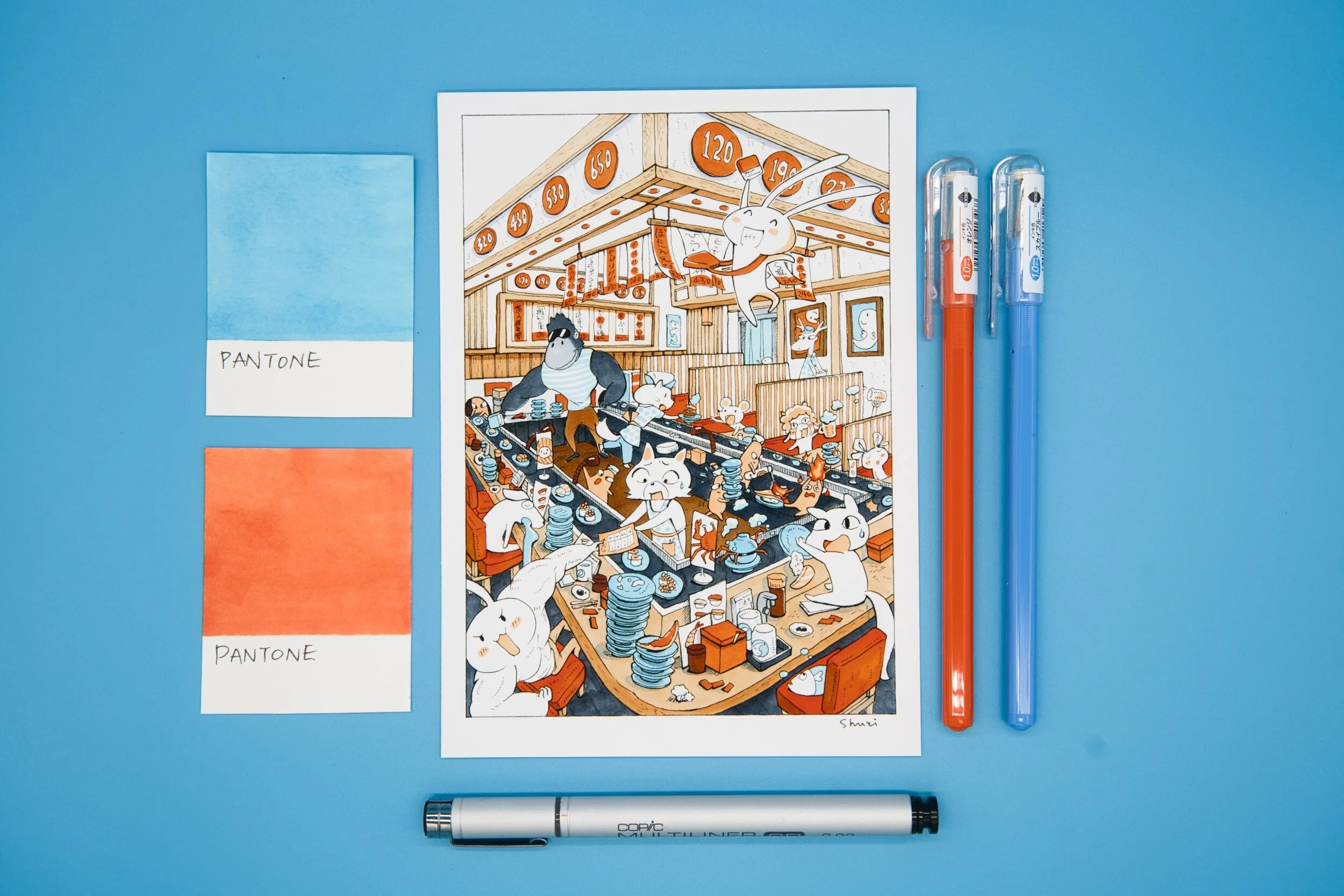 Sushi-ya Chaos (Pantone Art Collab)