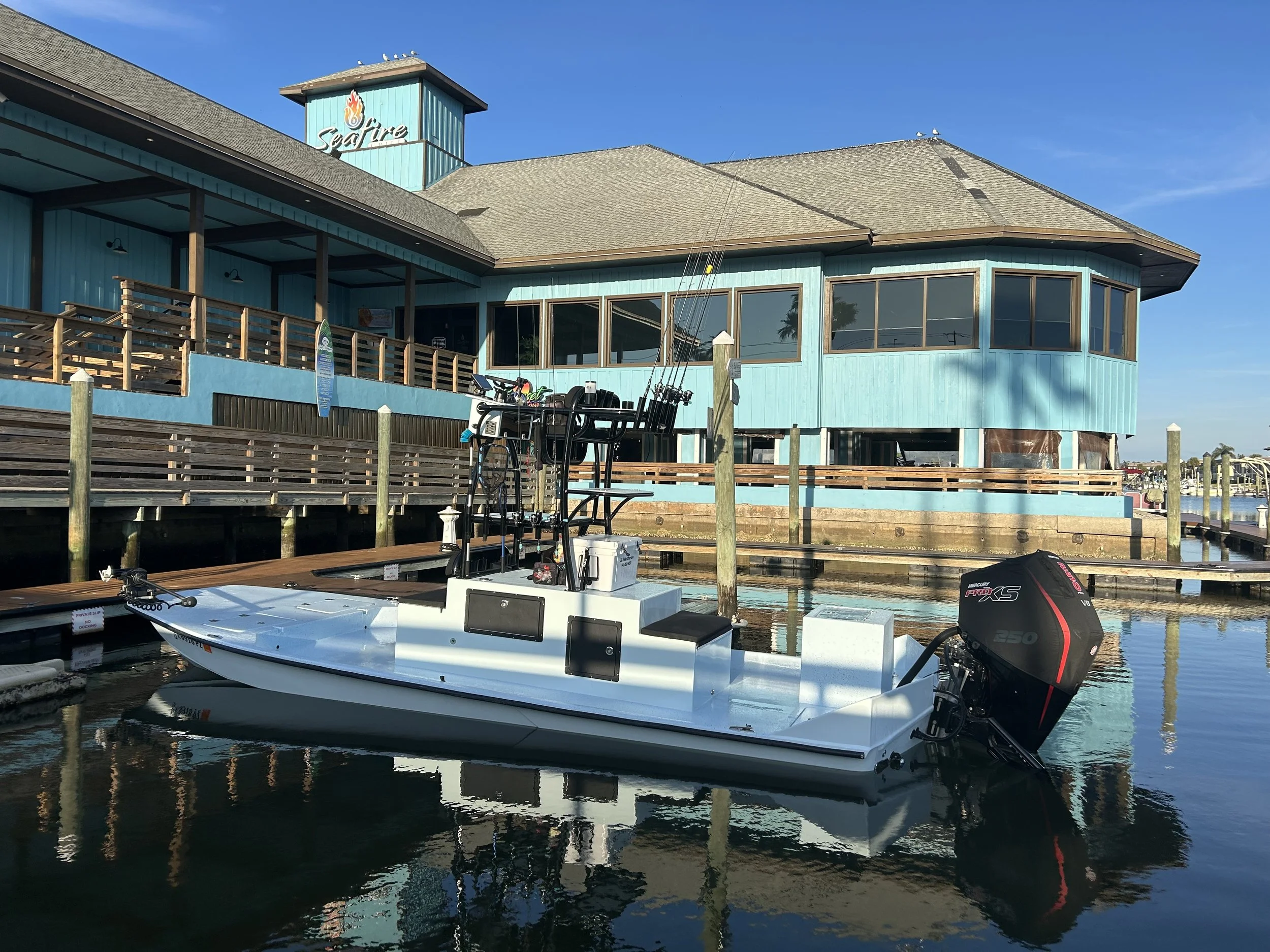 C Fishin boat used for inshore fishing in New Port Richey