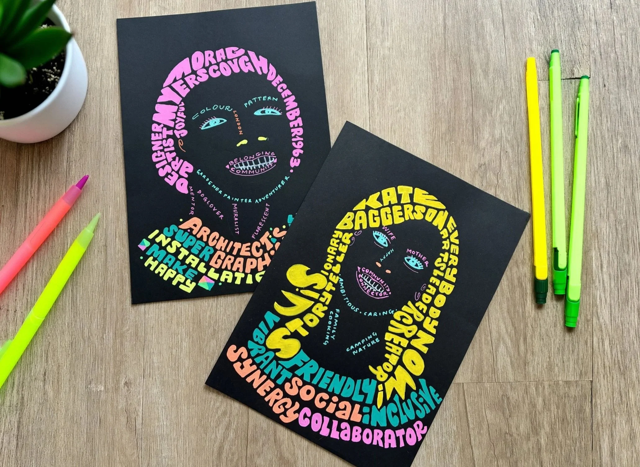 Typographic portraits