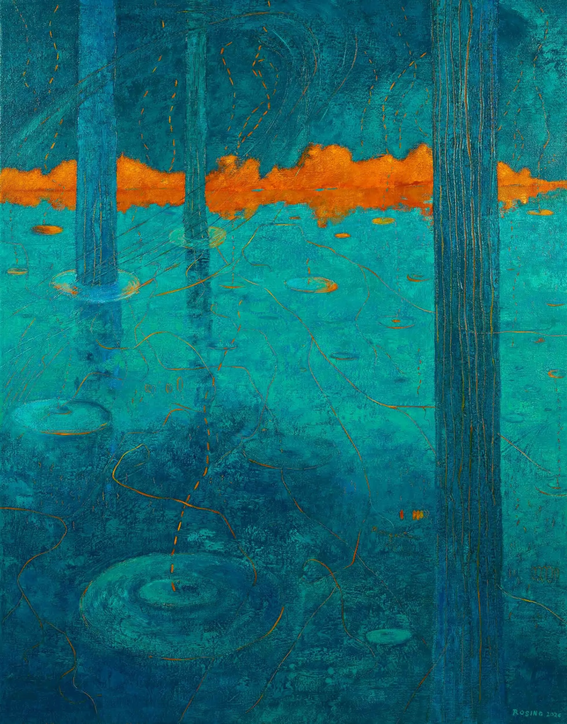 Nocturne
acrylic on canvas, 46 x 36 in
2026