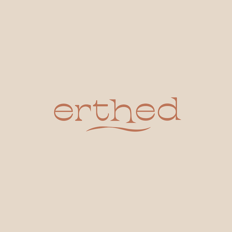 Word 'erthed' with a wavy underline on a beige background.