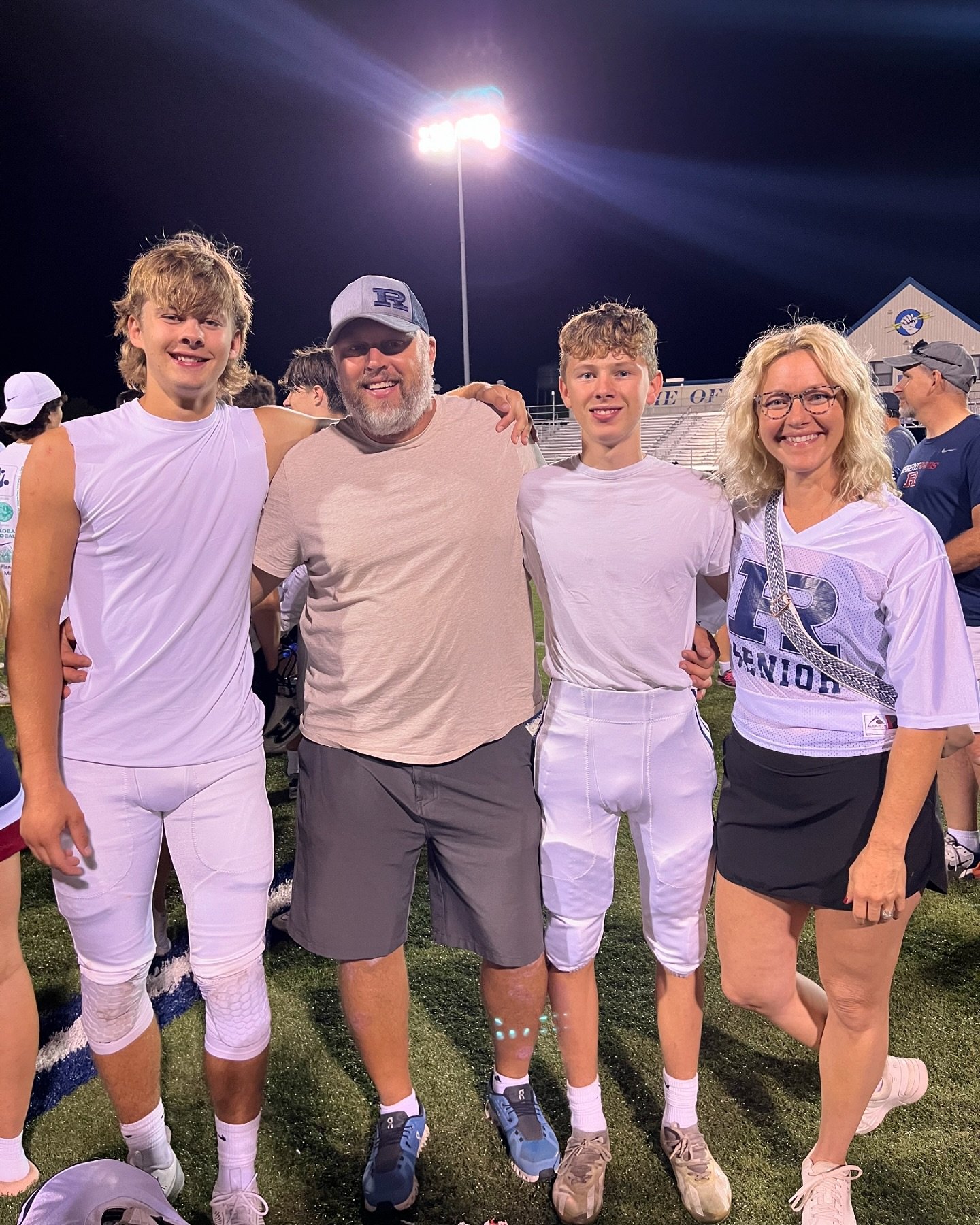 First football game for Isaac&rsquo;s (#30) senior and Chapman&rsquo;s (#35) freshman year including Chapman&rsquo;s first HS play ever, all caught on video. Seeing them on the field together is pretty much peak parenting for us.