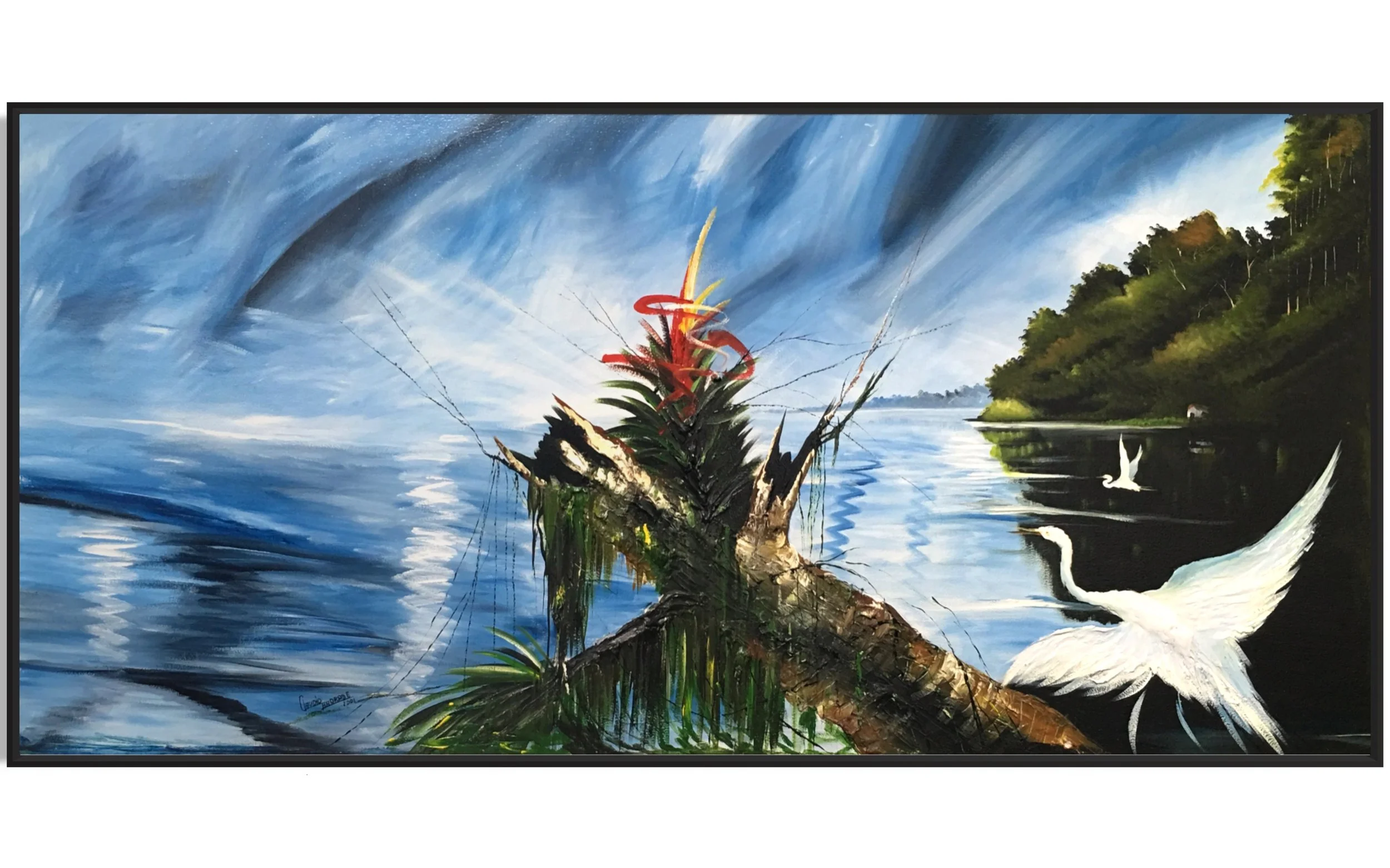 Amazonian Lakeview 
(38in x 80in )
