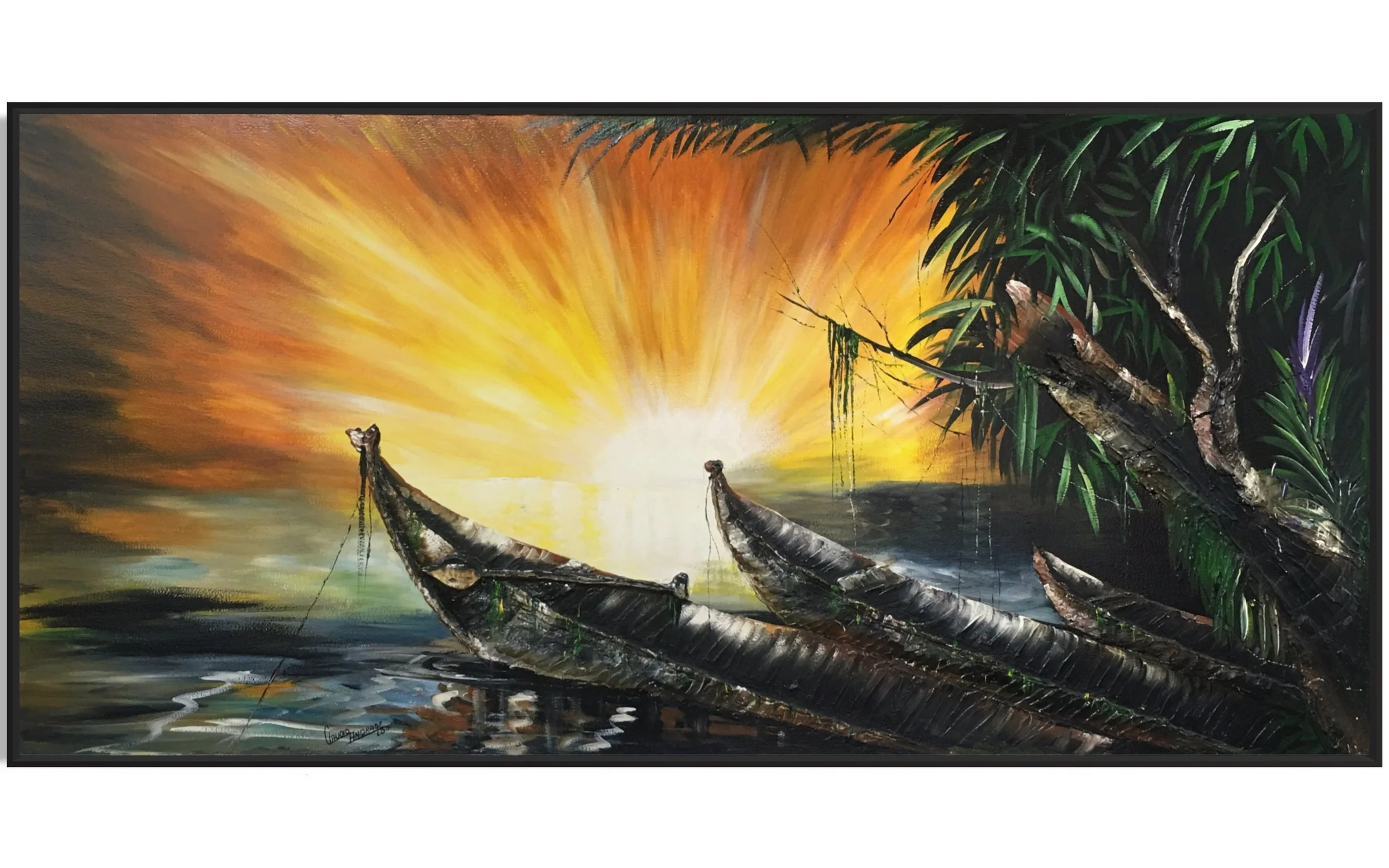 Sunrise Canoes 
(38in x 80in )