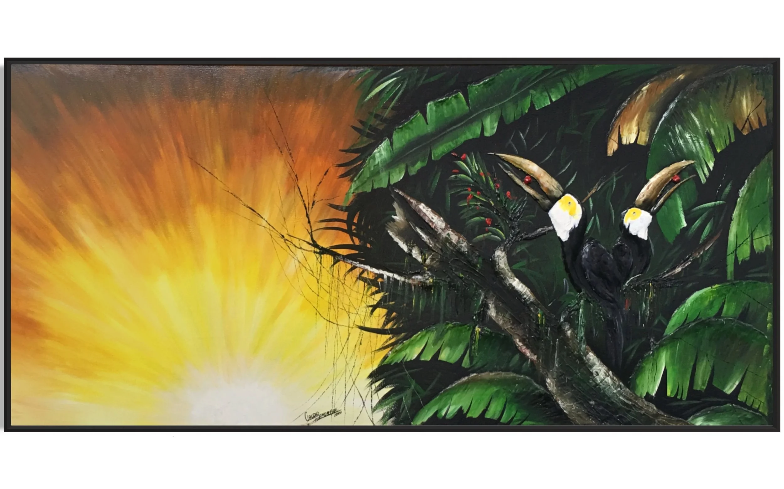 Toucans at Sunrise 
(38in x 80in )