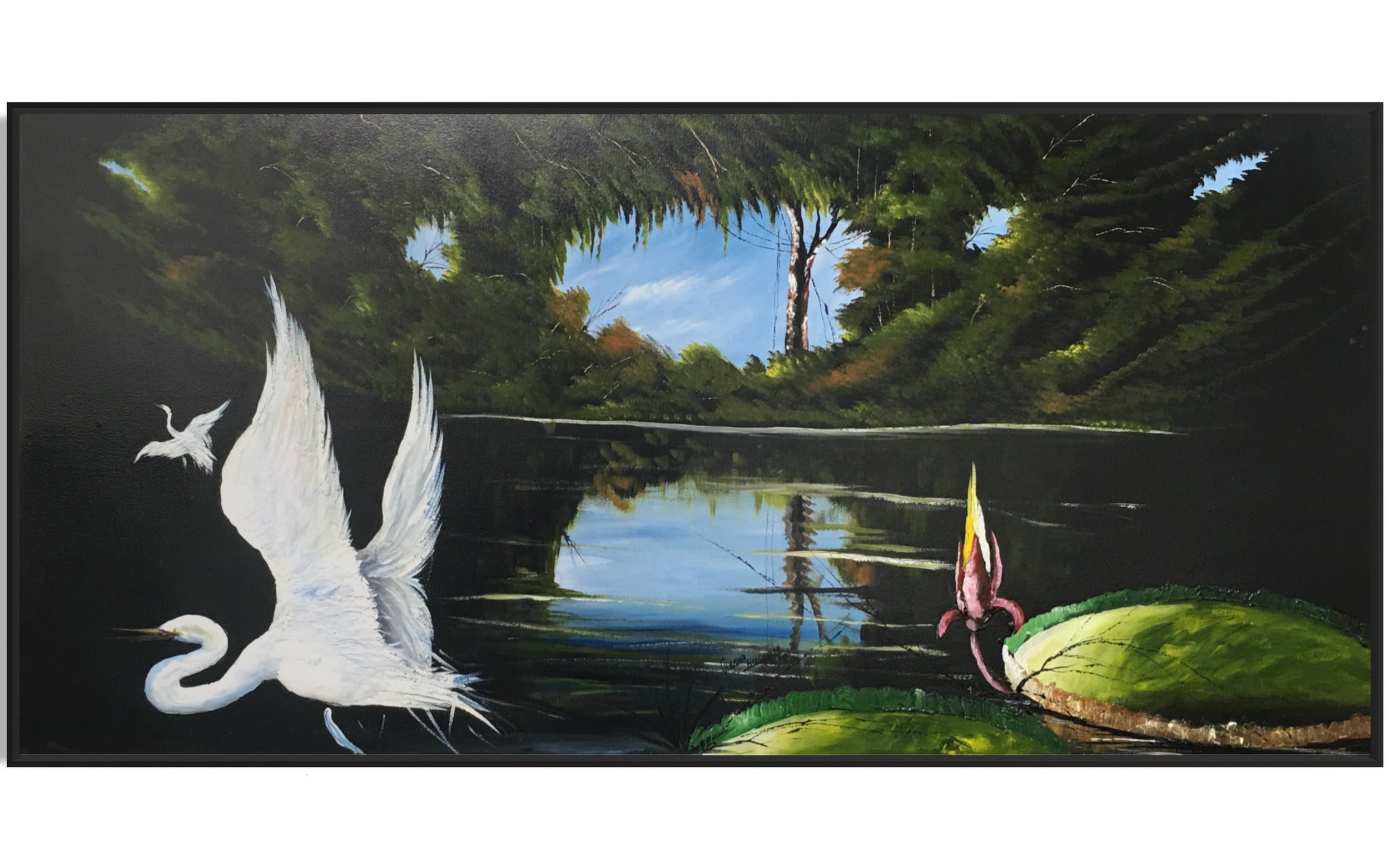 Swan Lake 
(38in x 80in )