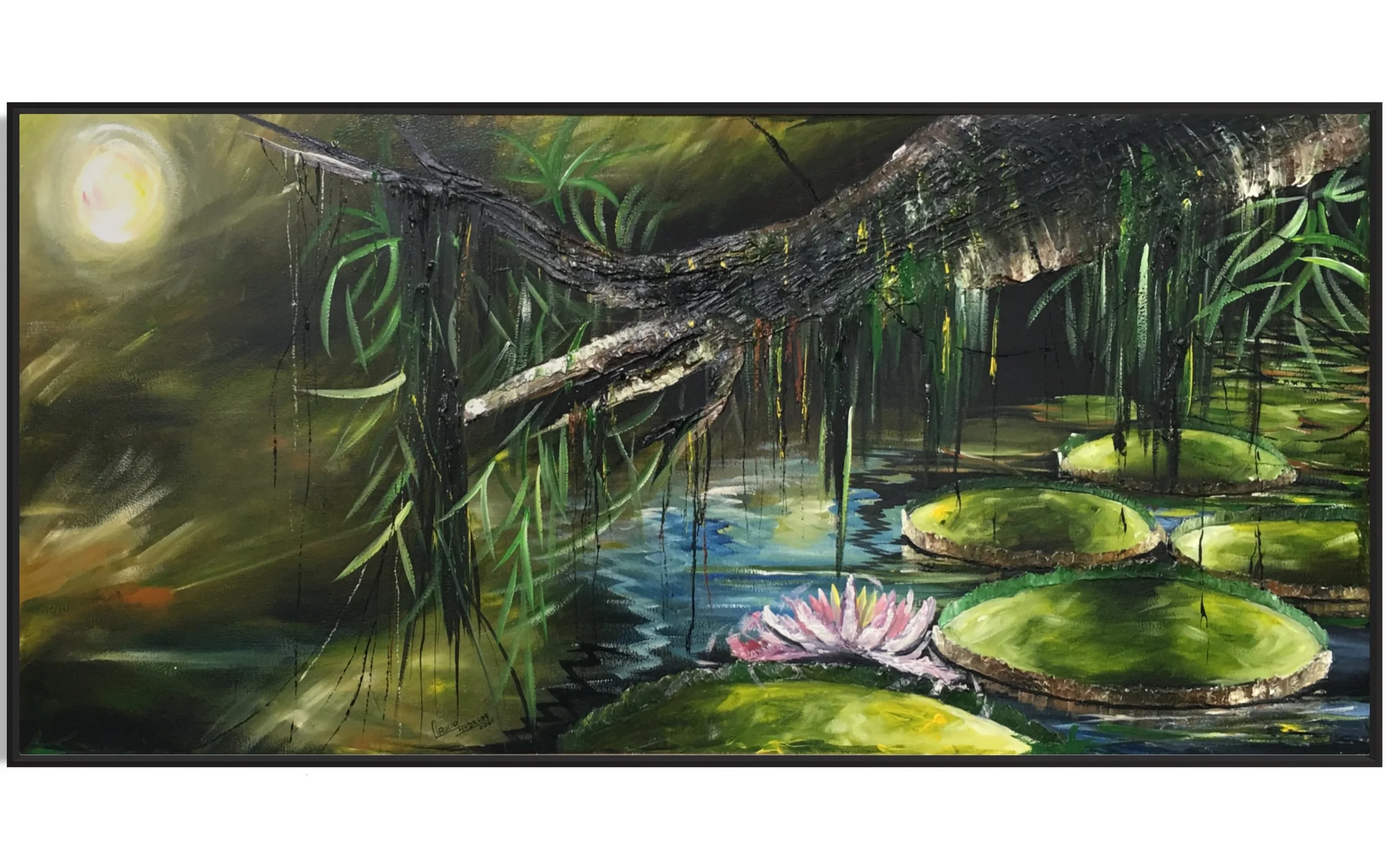 Lily Pond 
(38in x 80in )