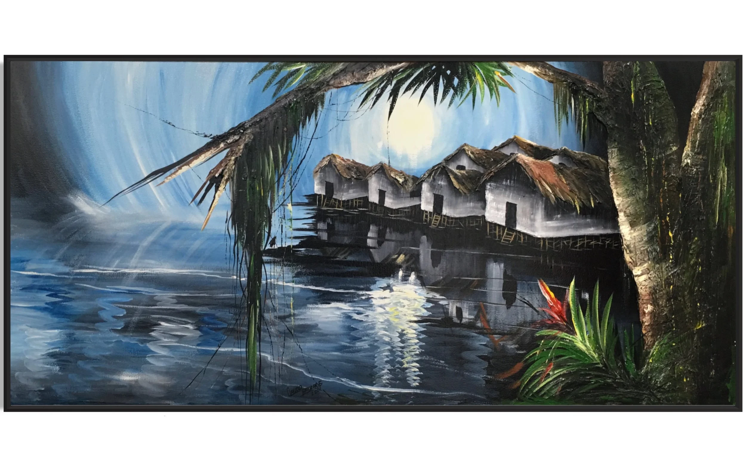 Sunny Day on the River 
(38in x 80in )