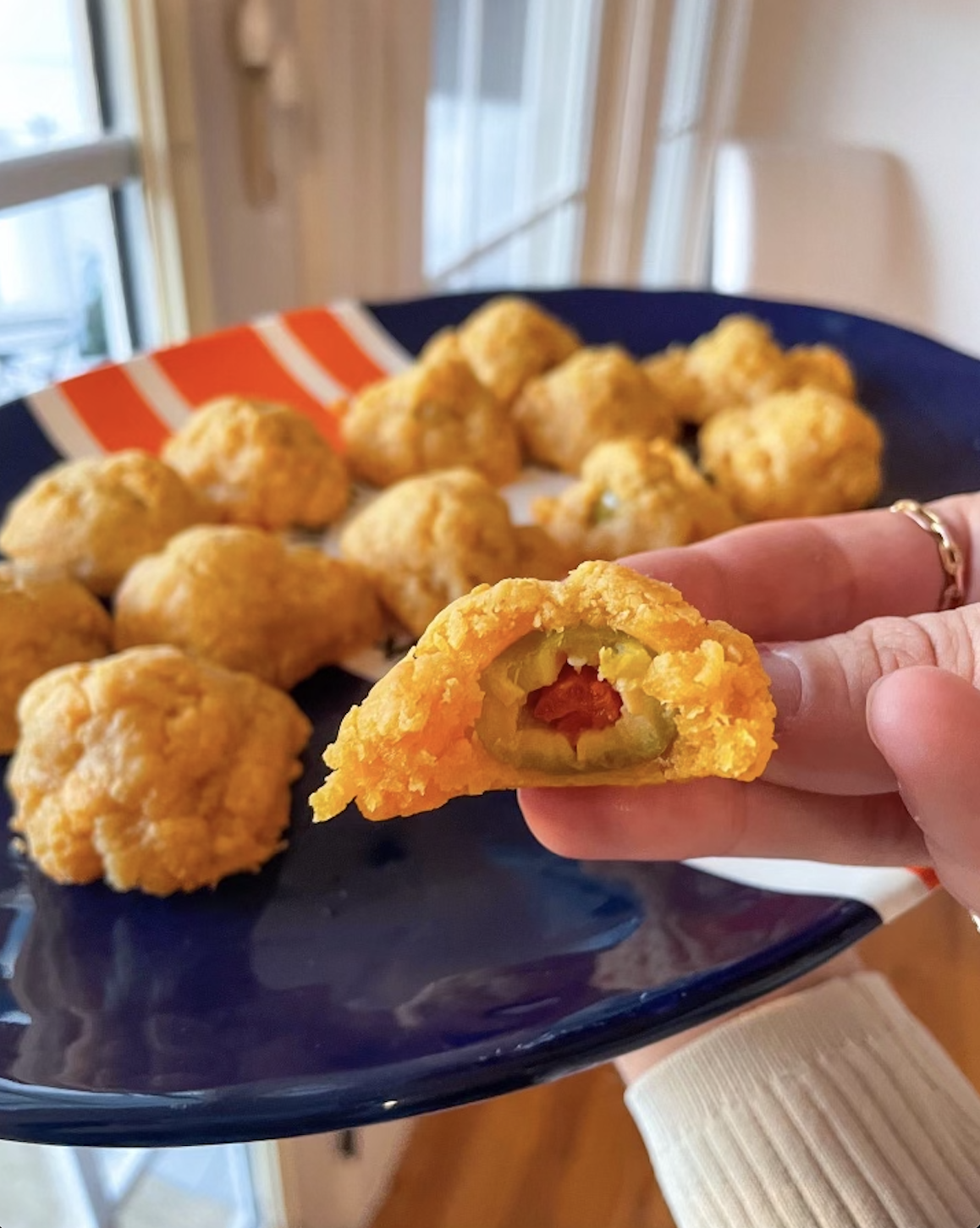 Cheddar Cheese Olive Balls