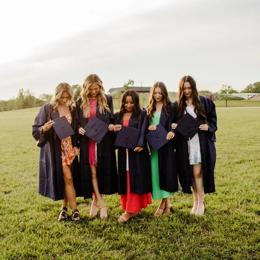 sweet cap &amp; gown pics!!!! I have limited availability this week and next. dm to book your graduation / college decision session 😊