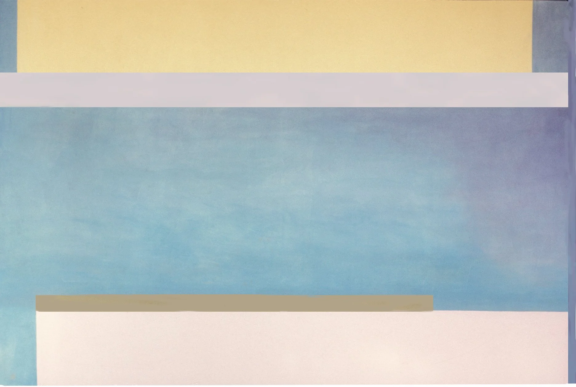 Illisum, 1973.  Acrylic on canvas. 182cm x 302cm. Neuberger Museum New York State