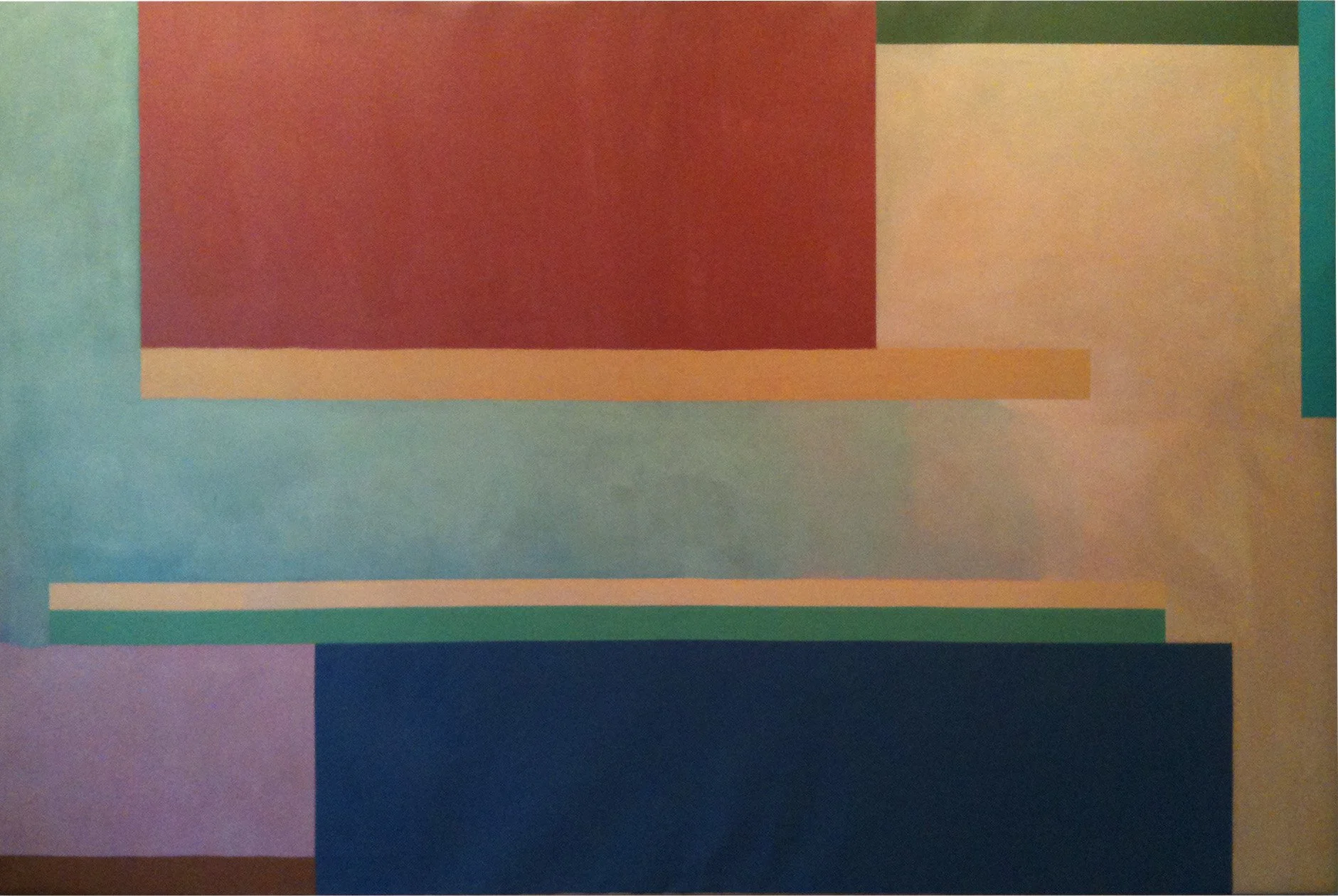 Lyon, 1972.  Acrylic on canvas. 198cm x 305cm. National Gallery of Australia