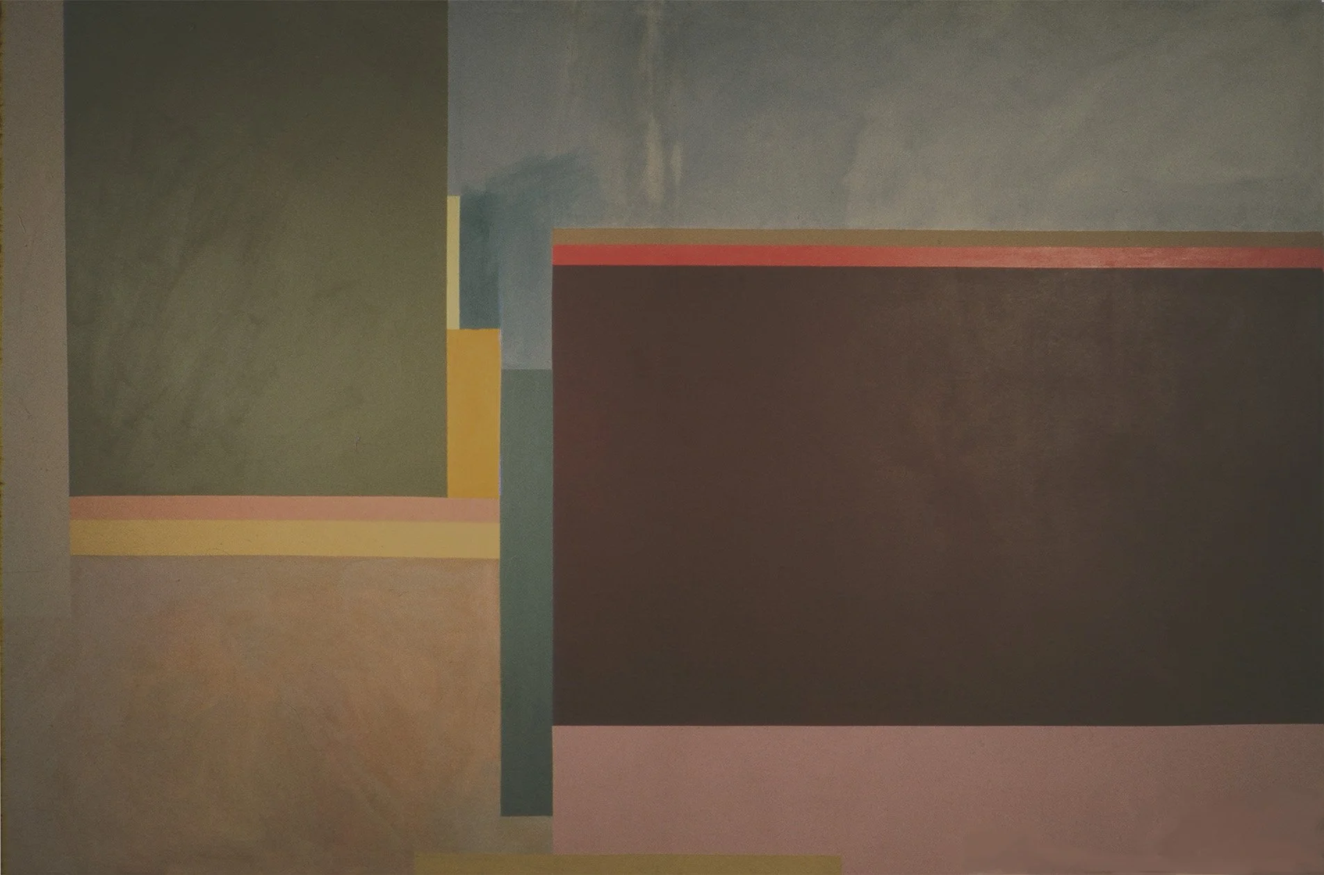Cincen Mist Arena, 1971.  Acrylic on canvas. 198cm x 305cm. National Gallery of Australia
