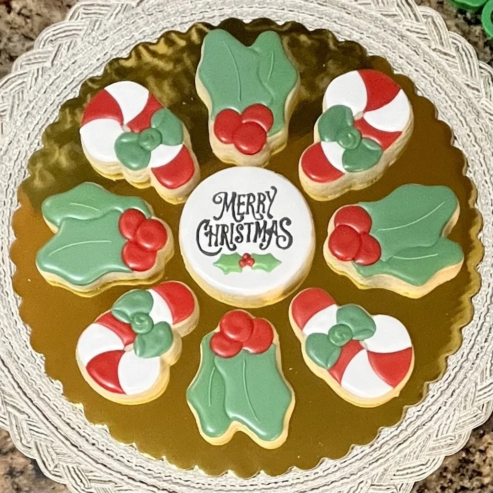 Merry Christmas Sugar Cookie Platter