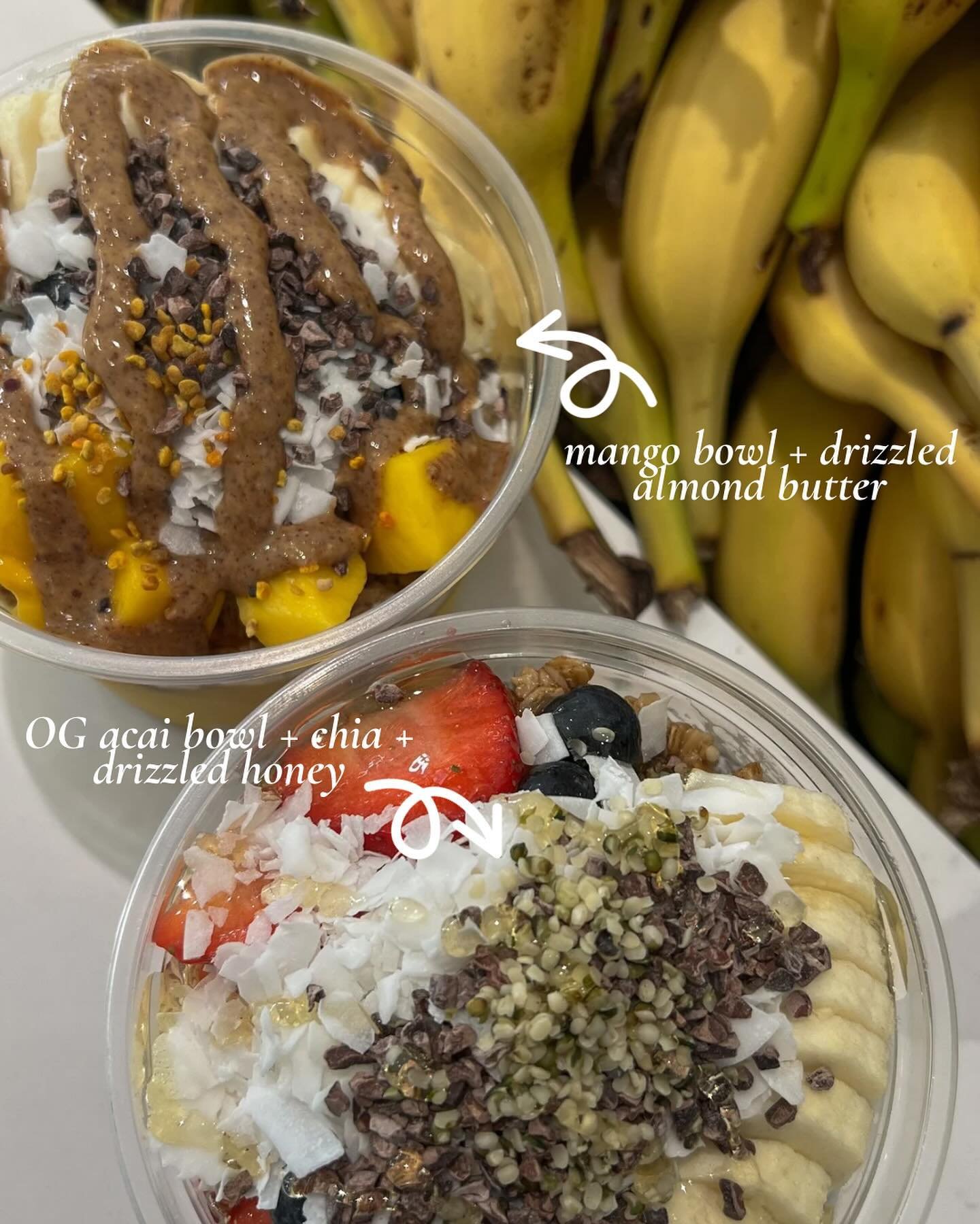 Come with me for an a&ccedil;ai + smoothie date @heal.wellness 🍓🫐

I got the OG a&ccedil;ai w/ honey + chia and couldn&rsquo;t resist the mango bowl w/ almond butter on top 🫶🏻 the mango reminded me of fresh fruit in Hawaii 🥹

Topped it off with 