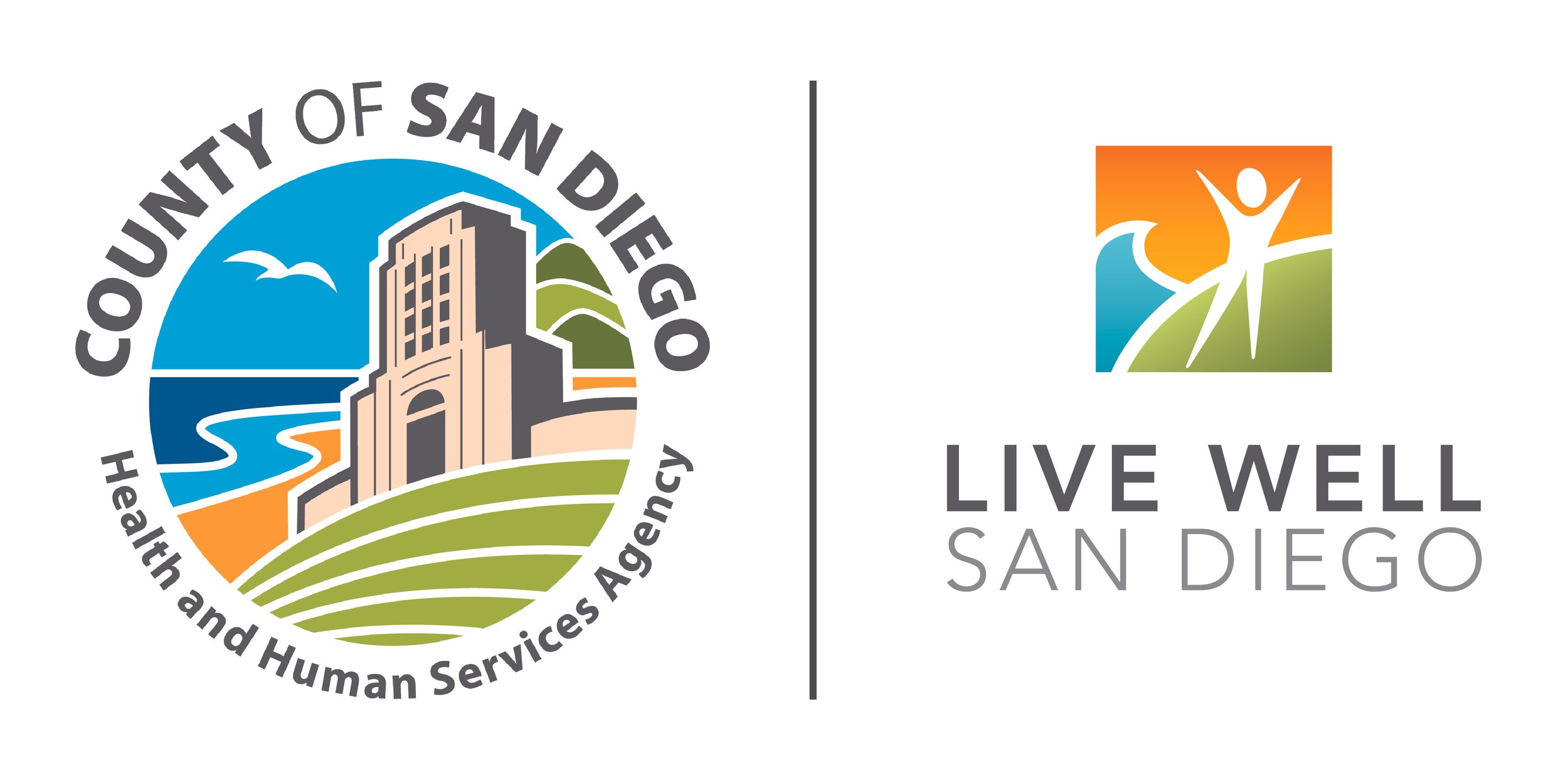 Logo - County of San Diego HHSA and Live Well San Diego