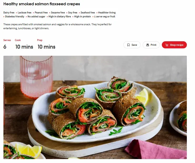 Omega-3-rich salmon flaxseed crêpes - hormone-supportive savoury meal high in protein and healthy fats