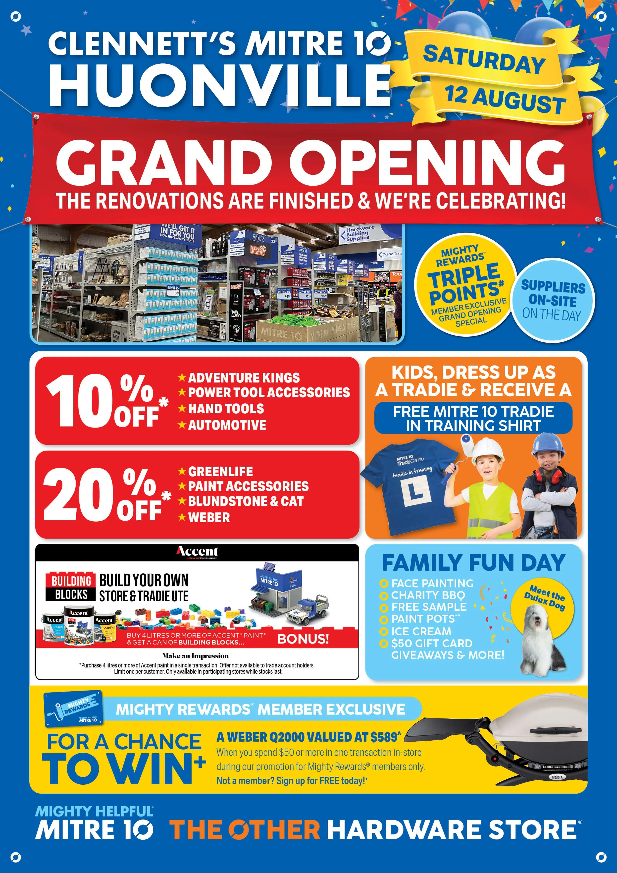vanessa-design-clennett's-huonville-mitre-10-grand-opening-4-page-flyer-lam-front-page