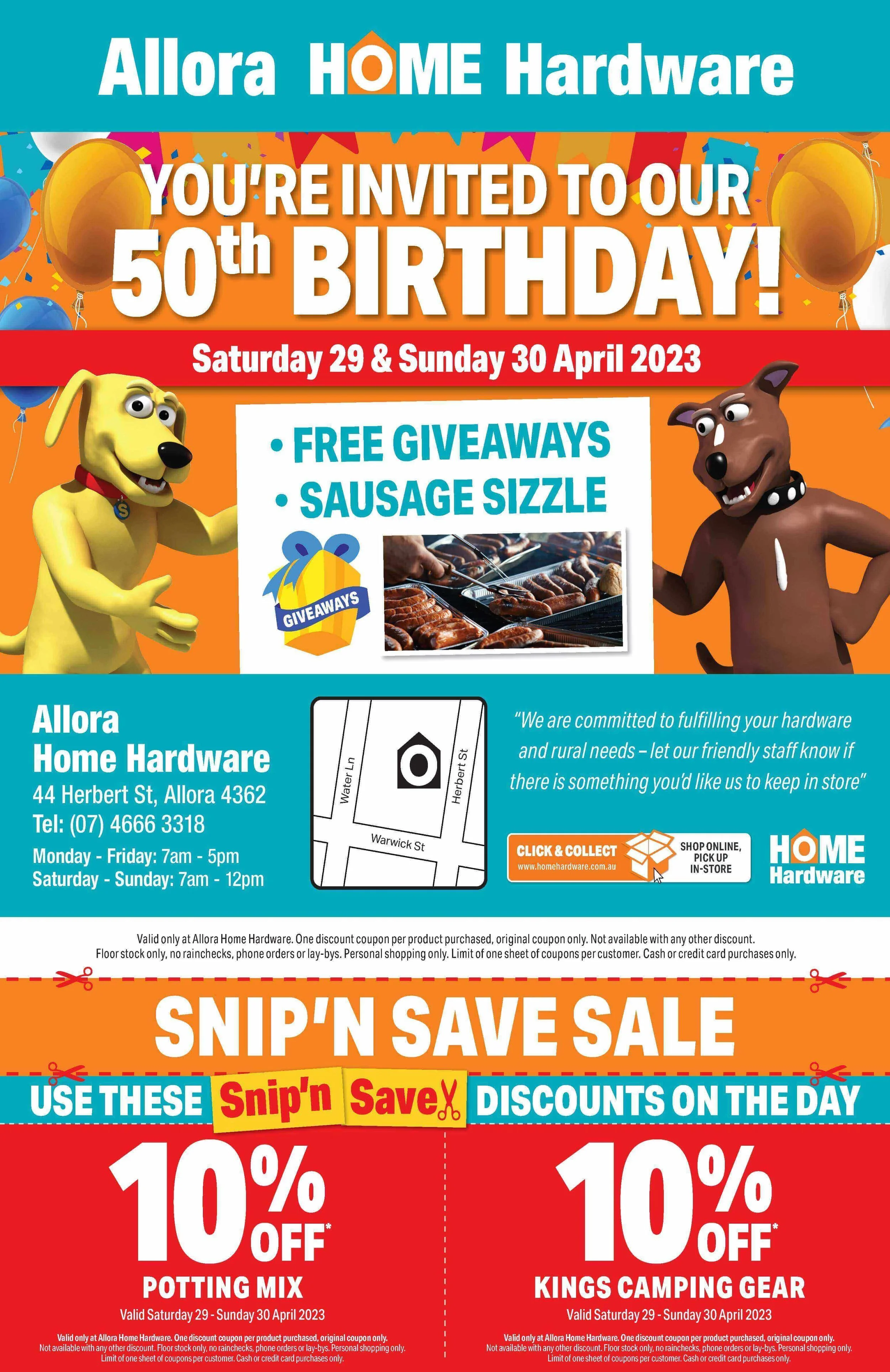 vanessa-design-home-hardware-allora-50th-birthday-a4-flyer