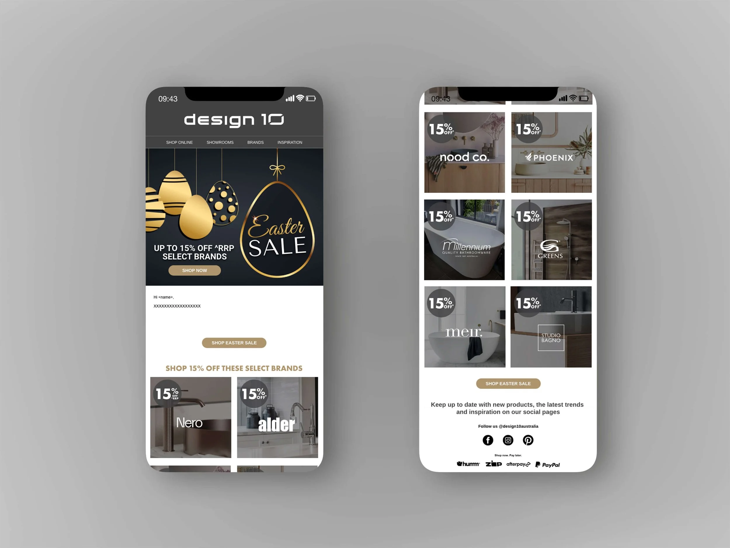 Vanessa Design Design 10 Easter Sale 2024 Campaign EDM