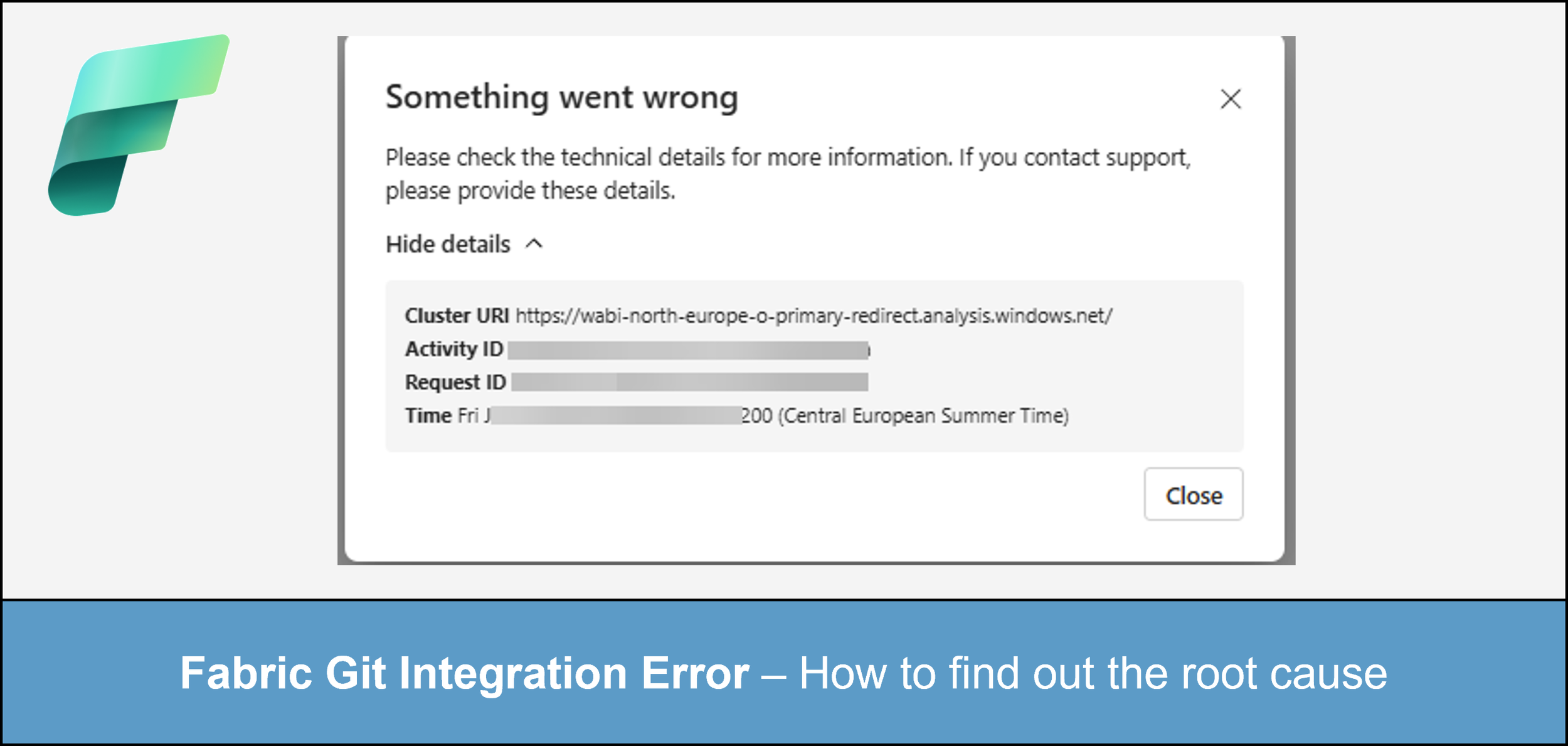 Fabric Git Integration - “Something went wrong” Error 