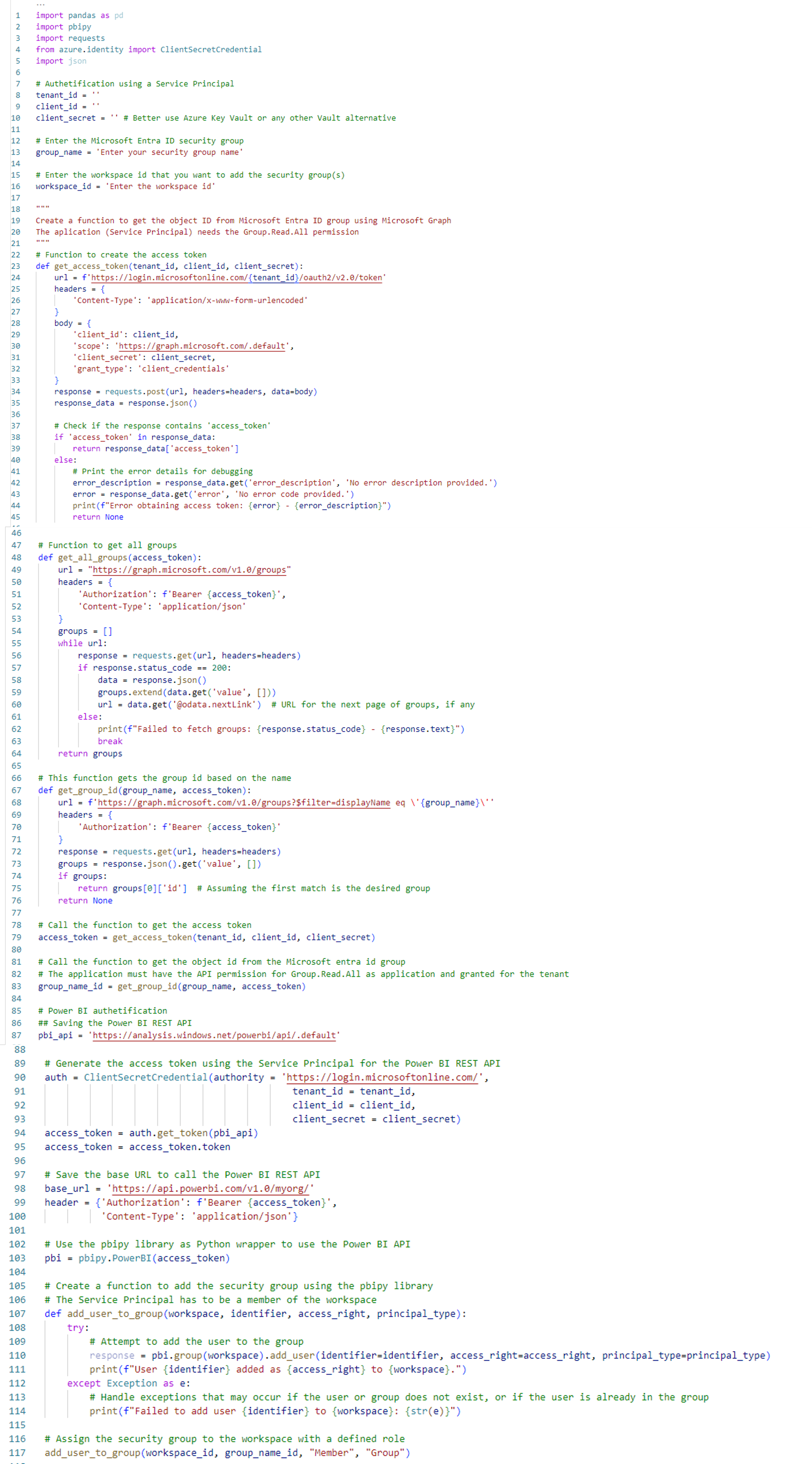 Part 2: Microsoft Fabric admin - Adding Entra ID groups to workspaces ...