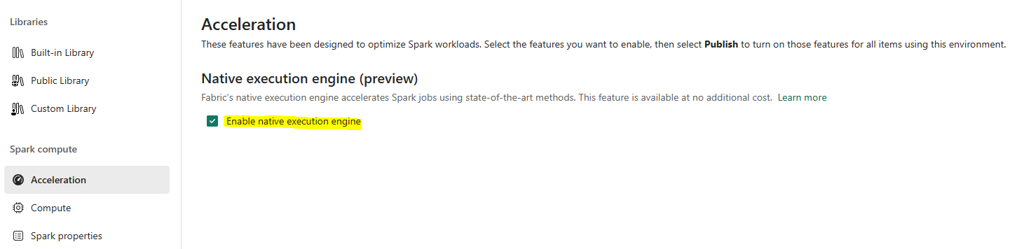 Performance optimization with native execution engine for Fabric Spark ...