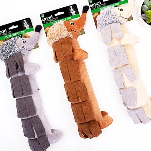 SQUEAKY HEDGEHOG SNUFFLE DOG TOY