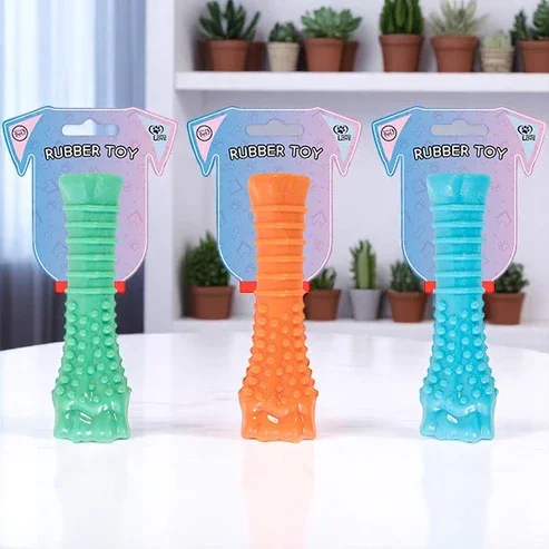 TEXTURED BONE DOG TOY 14CM