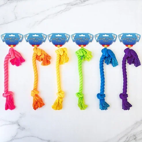 DOUBLE KNOT ROPE TUG DOG TOY 36CM