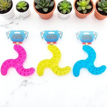 RUBBER FRISBEE DOG TOY