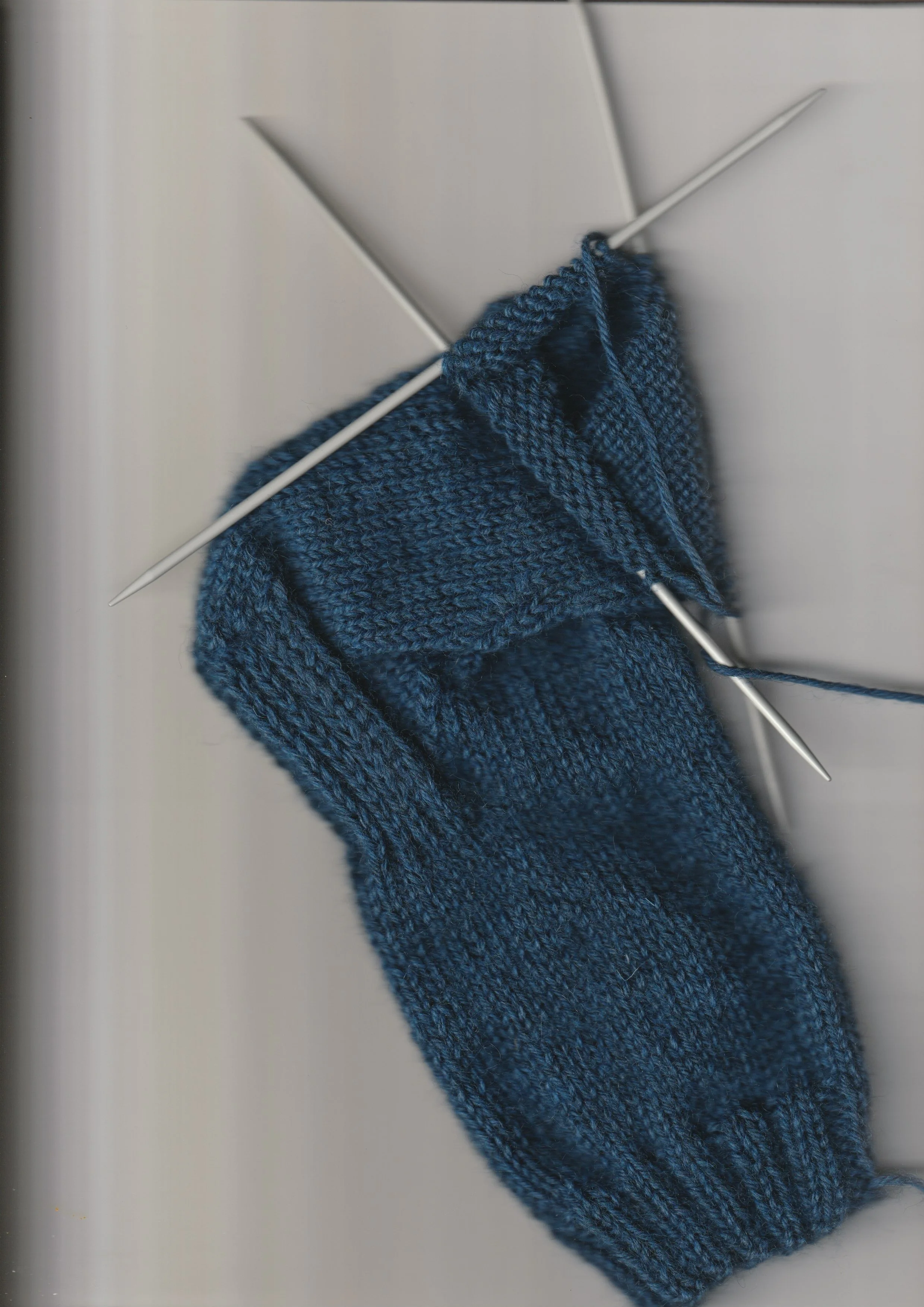 scan of sock in progress