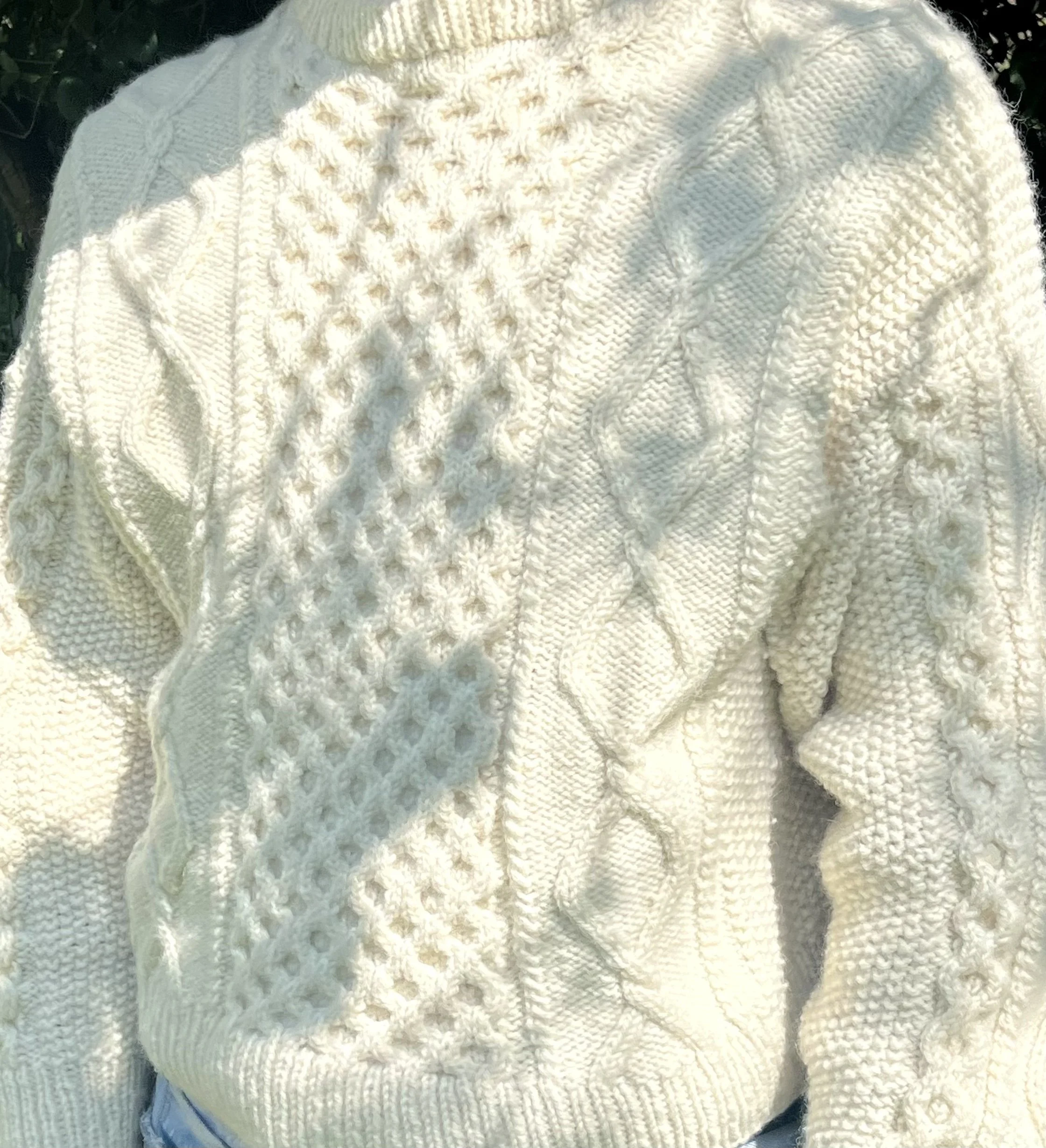 arran jumper in shetland wool from ardalanish isle of mull weavers 